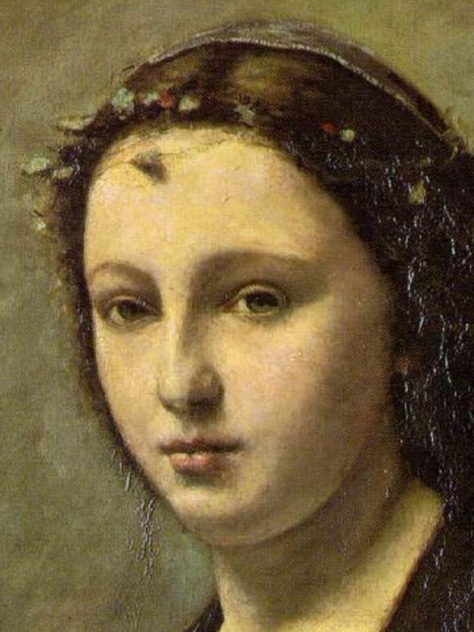 今天你看画了吗|珍珠女郎 96 《珍珠女郎》是柯罗1868-1870年创作的