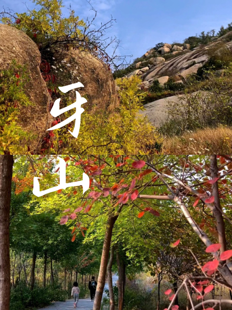 邹城牙山攀爬路线图片