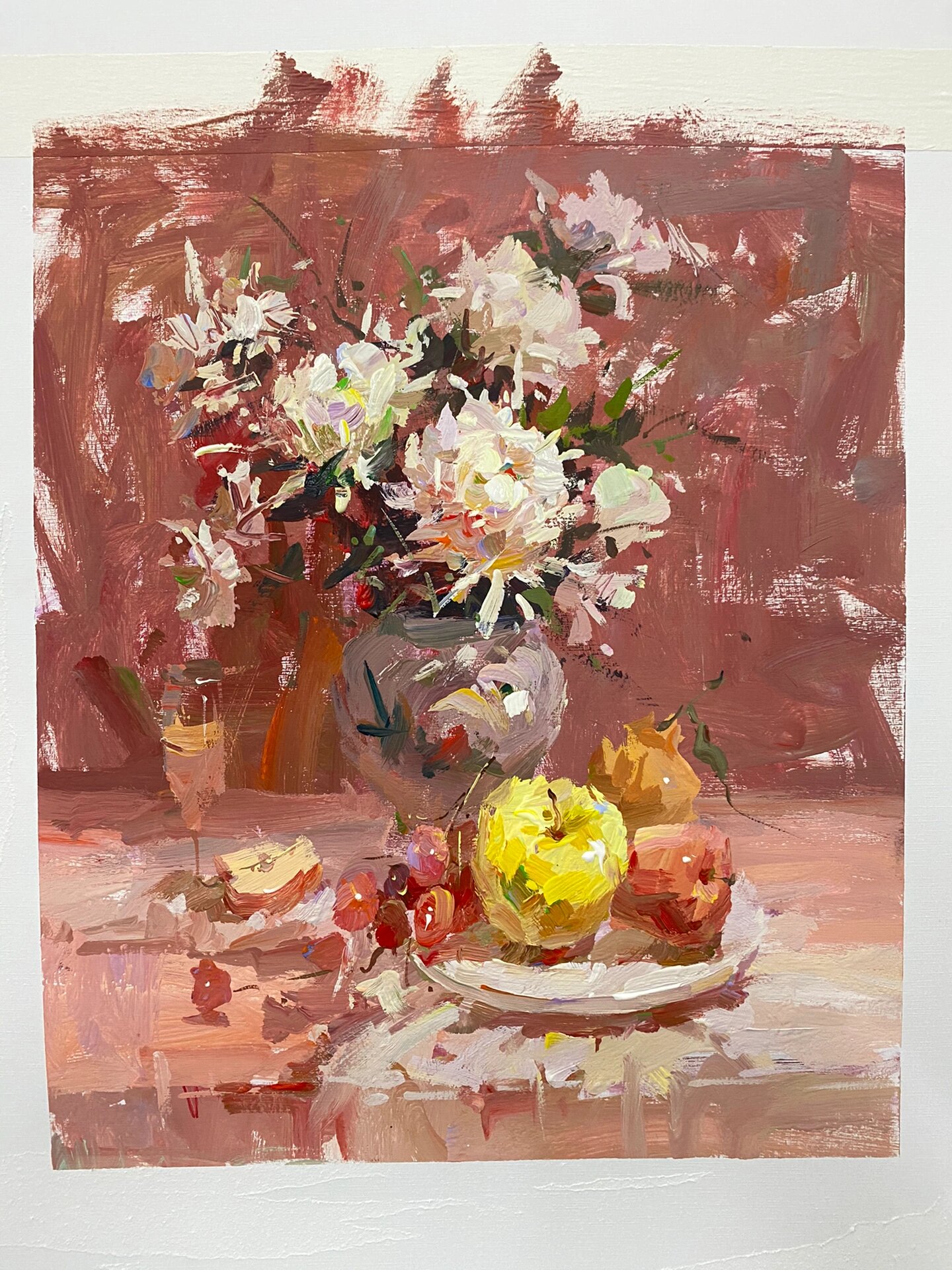 色彩水粉静物花卉类