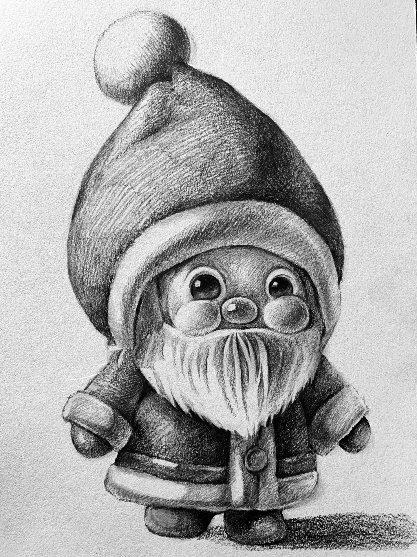 圣诞老人 趣味素描 圣诞老人也可以萌萌哒