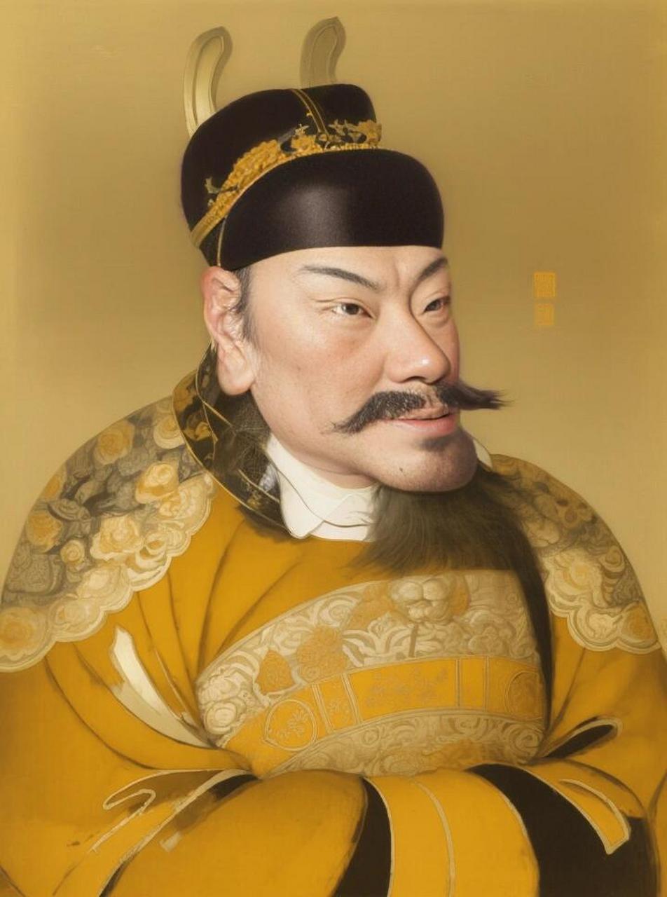 02最近,使用stable diffusion的controlnet,复原了朱元璋的一张