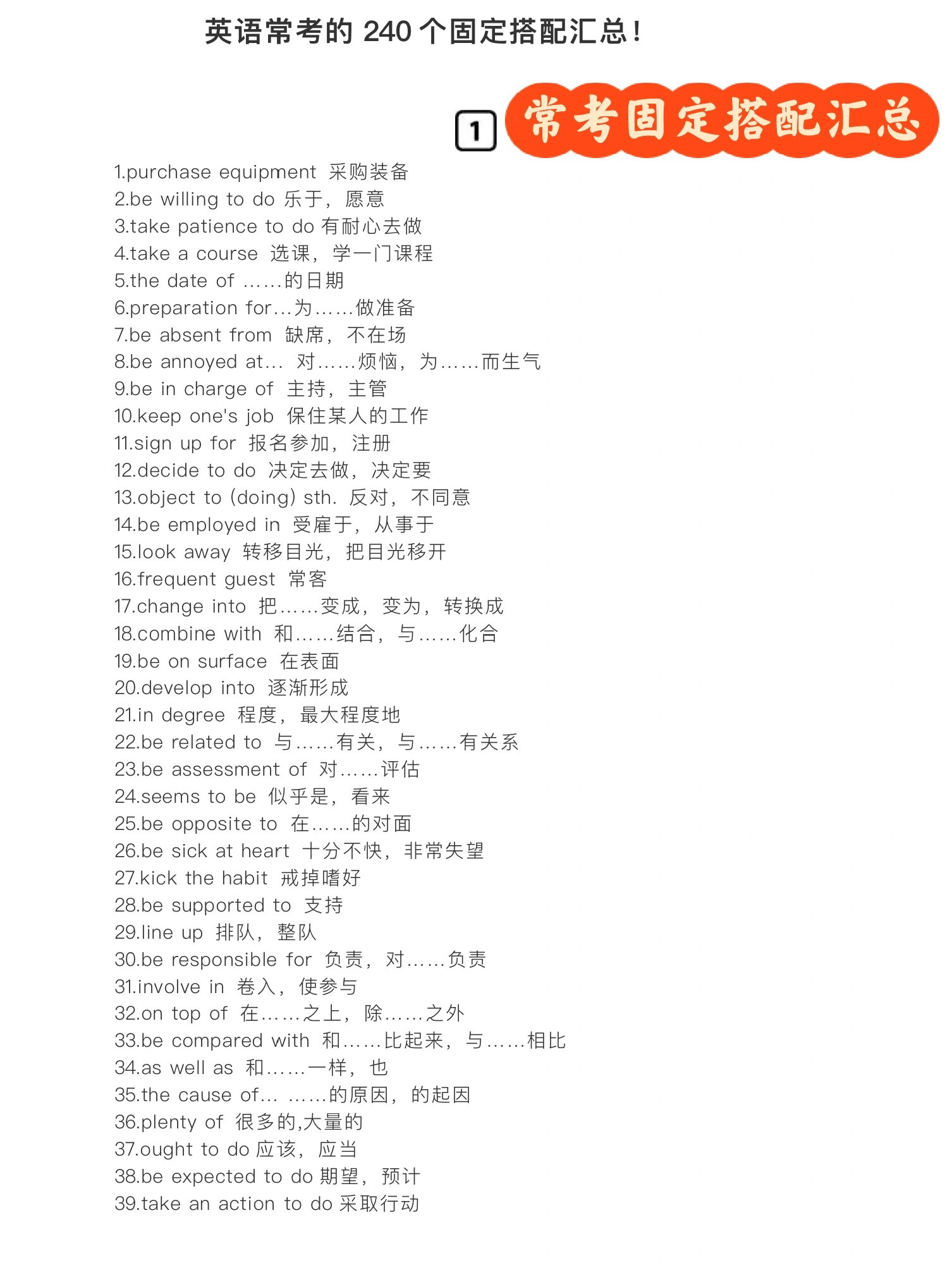 高二英语介词短语专项（固定搭配）的简单介绍