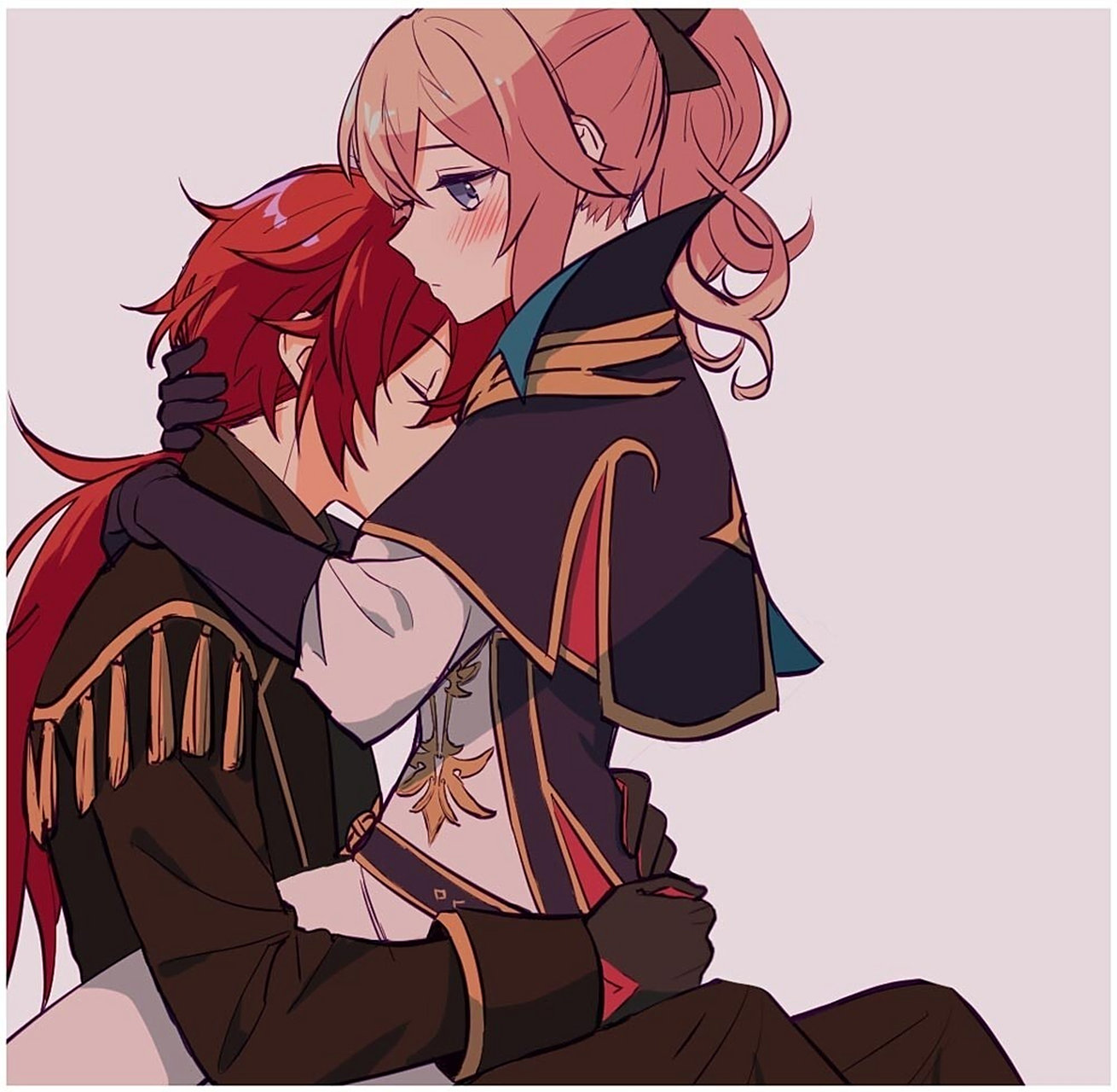 迪琴cp简直太甜了 迪卢克×琴 甜到吐了