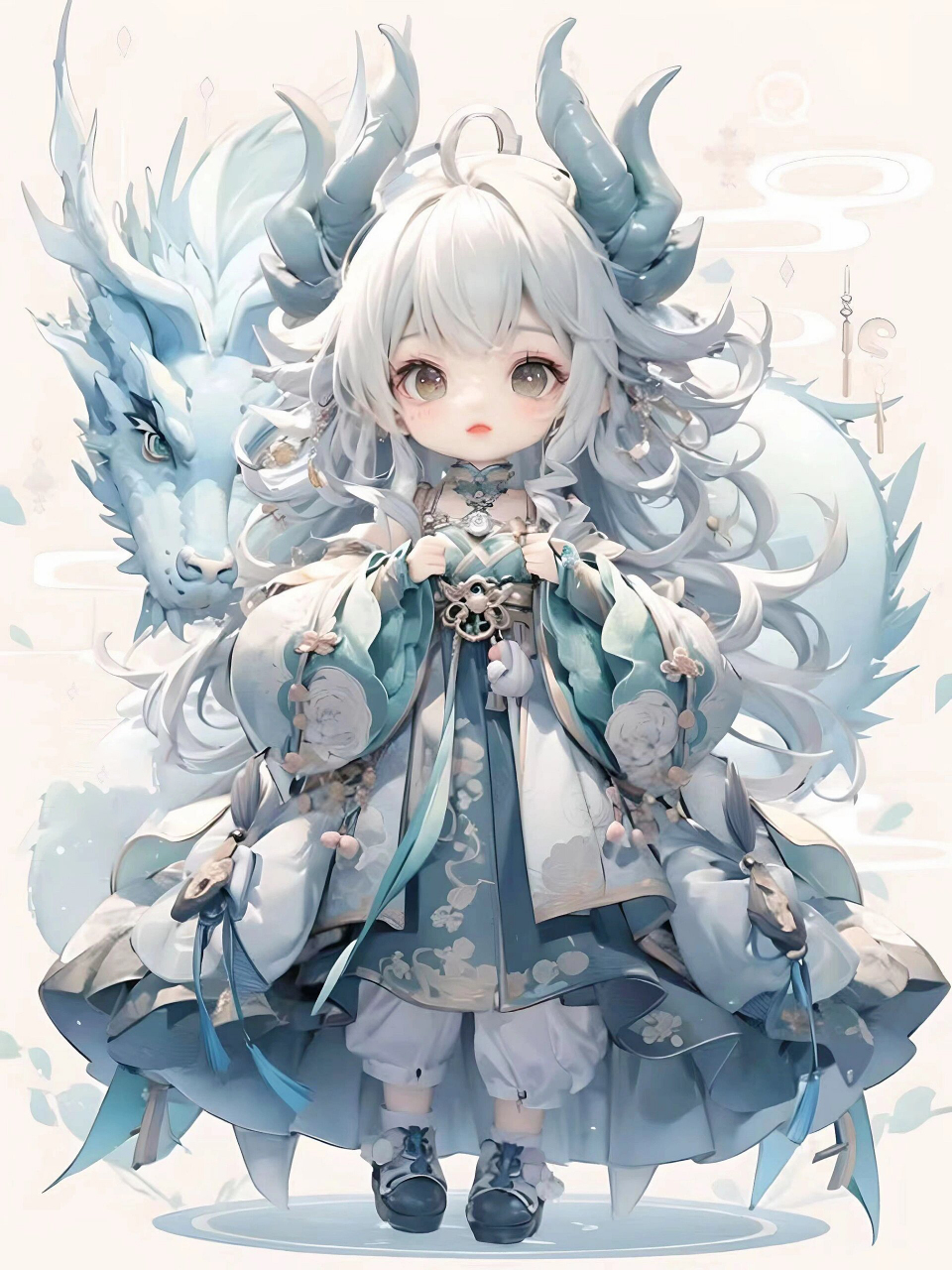 ai手办设计 | 四大神兽「青龙拟人」 青龙,又称苍龙,孟章,是中国古代