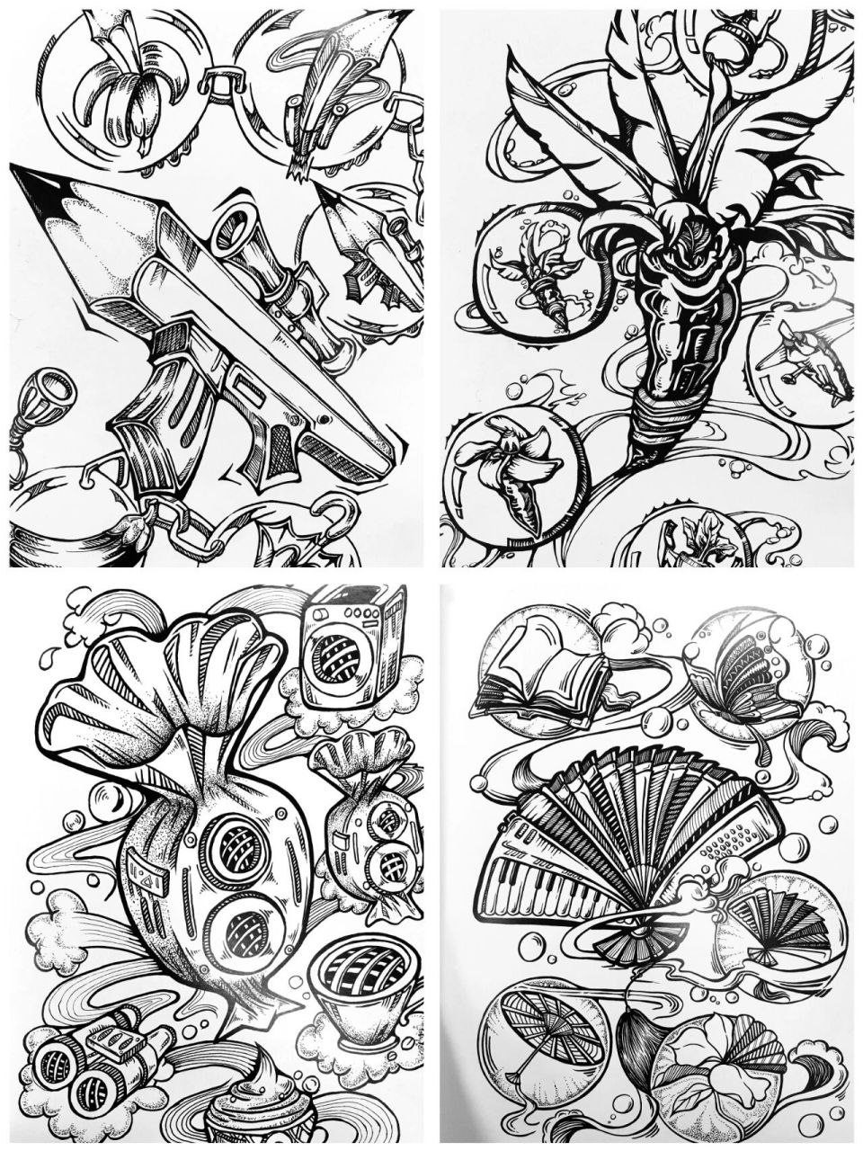 灵感素材34 | 一个图形多种创意 | 设计基础 一个元素可以如何变得更