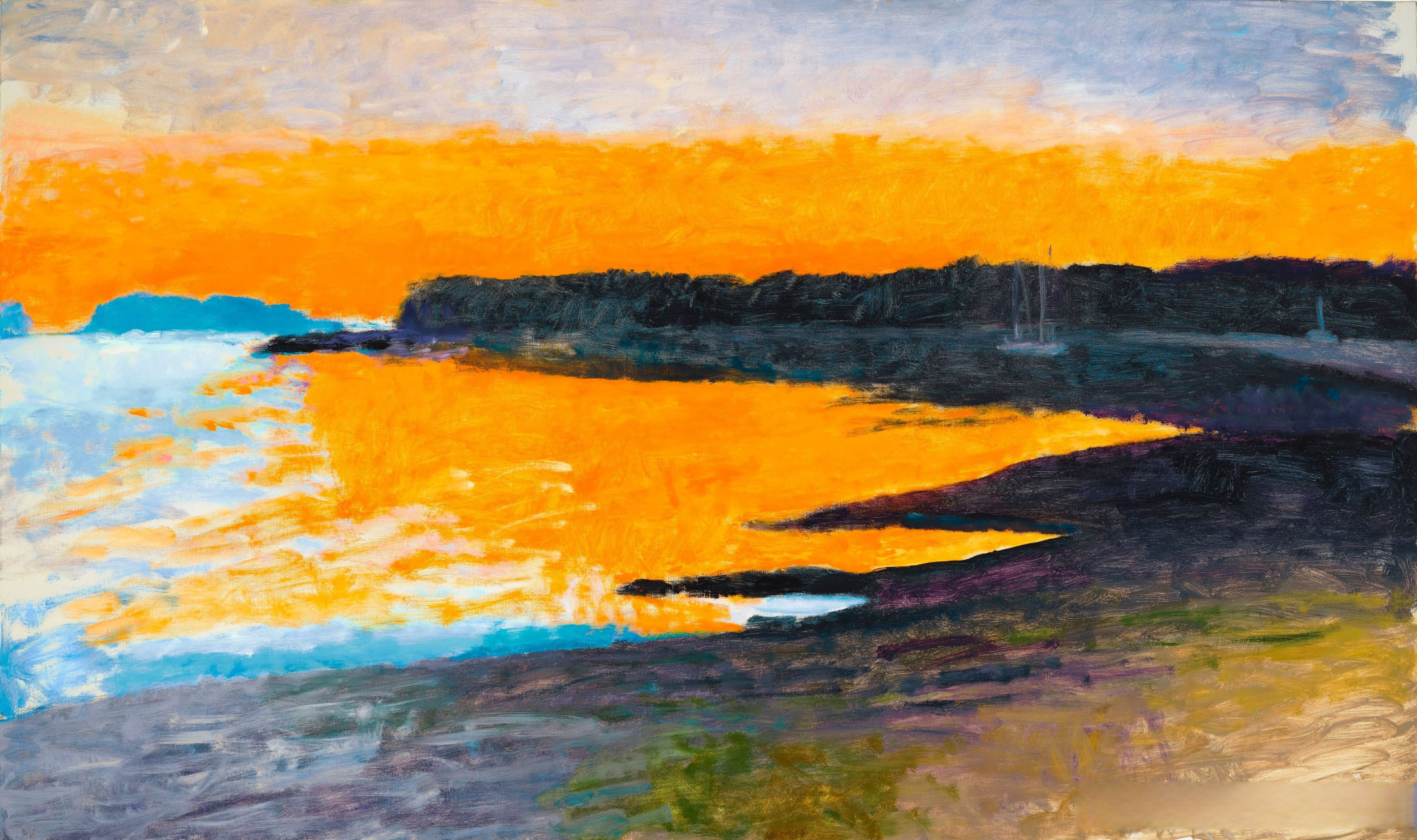 美国画家沃尔夫·卡恩风景油画