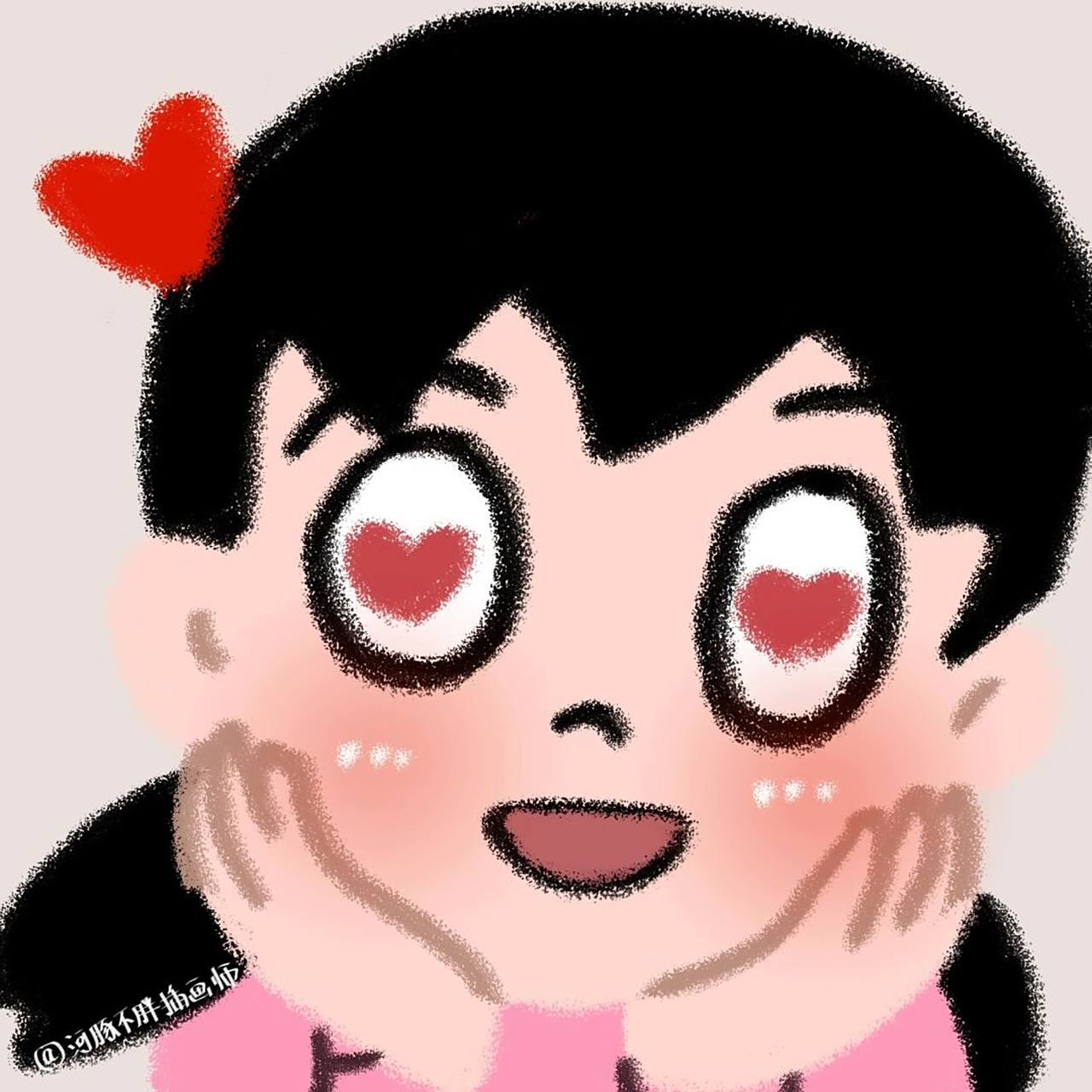 胖虎和静香可爱情侣头像第一弹 胖虎和静香可爱情侣头像第一弹[亲吻]