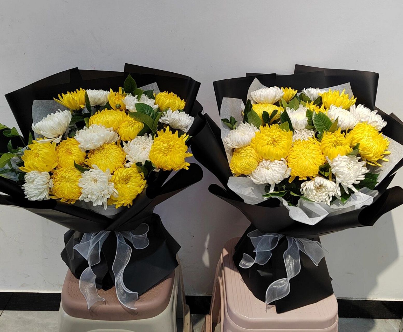 清明节菊花花束 给另一个世界的人的思念和爱 清明节菊花花束 67