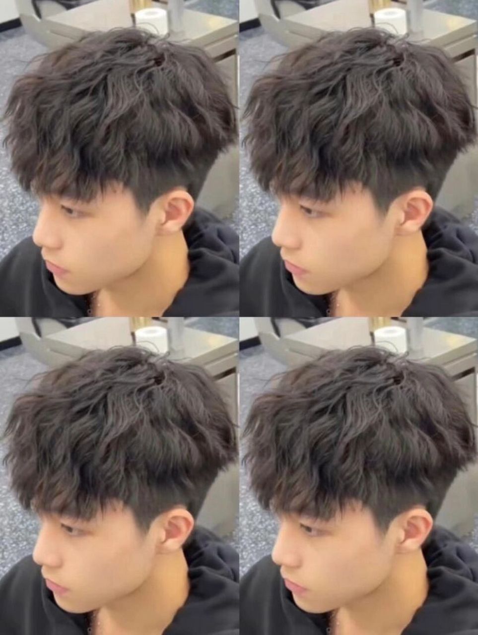 烫发 束状纹理烫了颜值超高 ||||||束状纹理烫 2023男生流行发型"束状