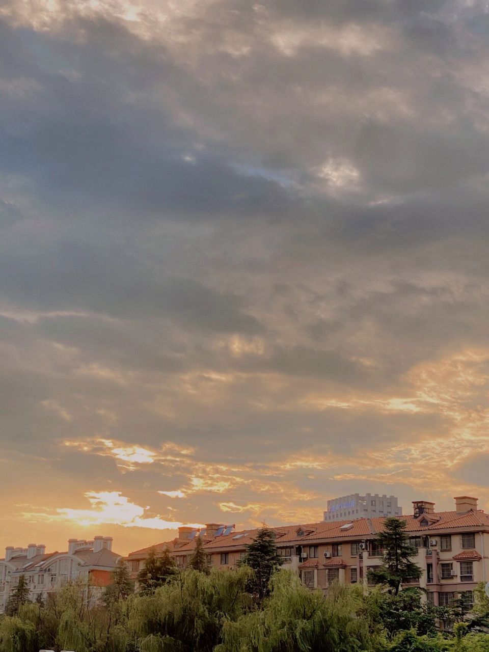 淮安天气 今日份晚霞