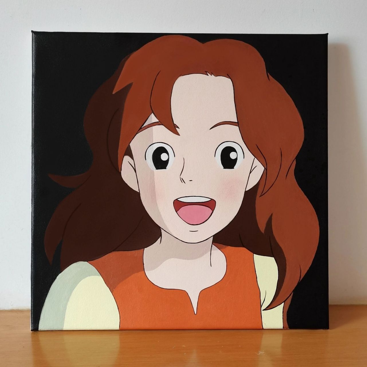 丙烯画|宫崎骏—借东西的小人阿莉埃蒂 40×40