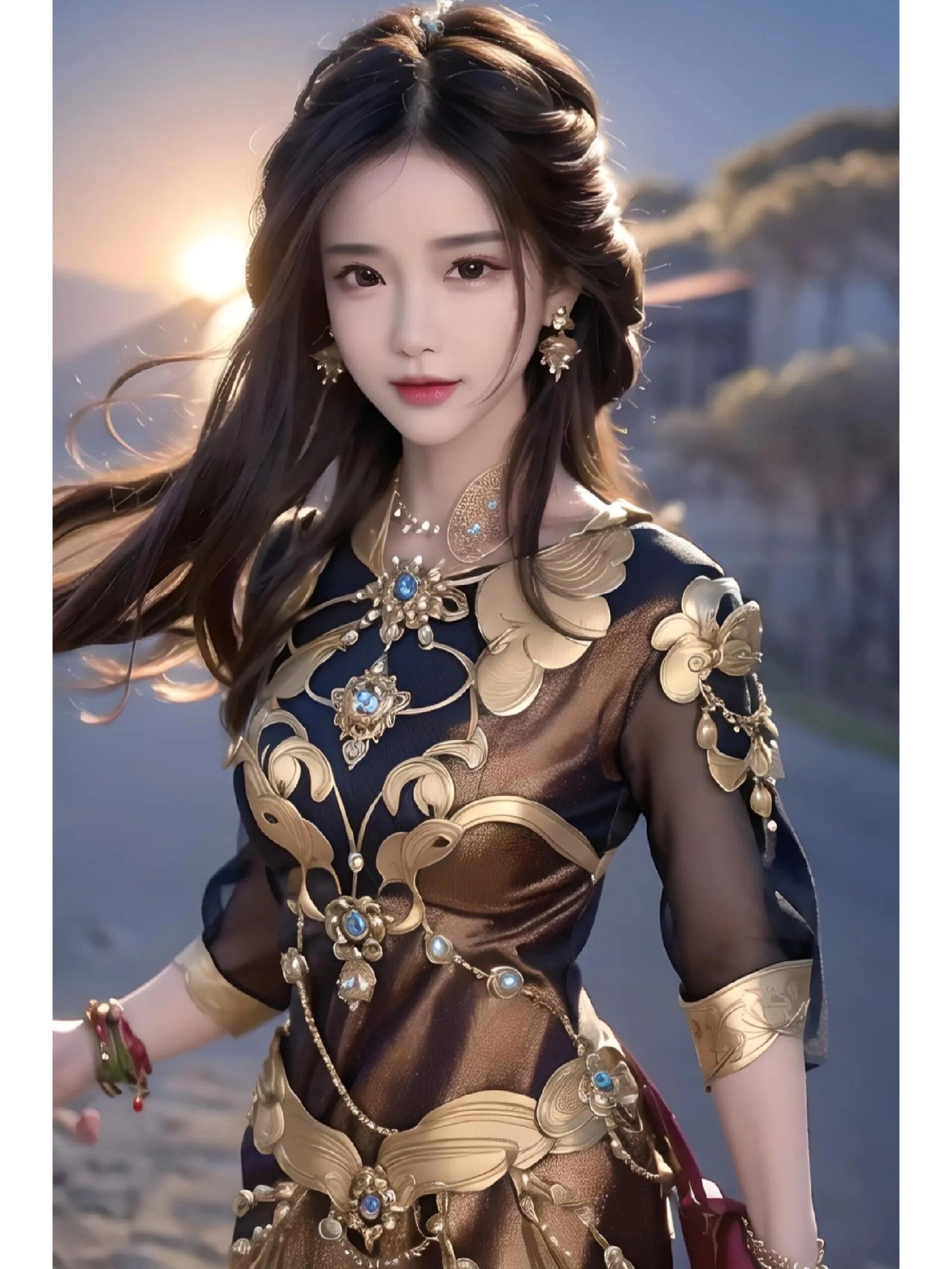 ai绘画:古风少女(牧晴雨)