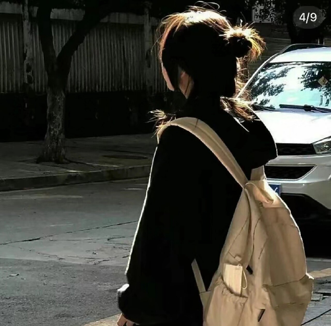 女生好看侧脸头像