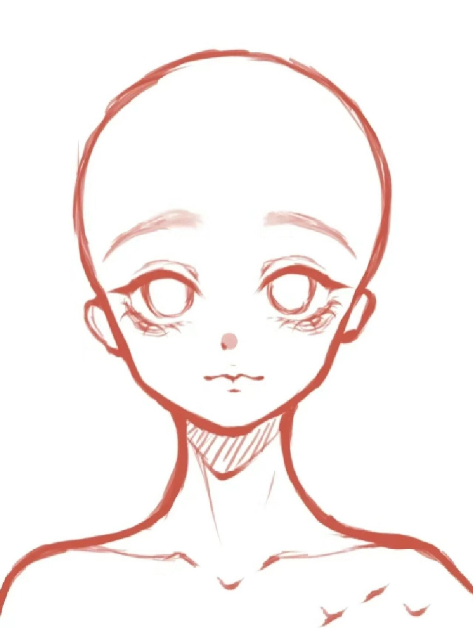 感觉没头发好看些,真的不会画头发 第一次板绘画人 ,尽力了 模板:.