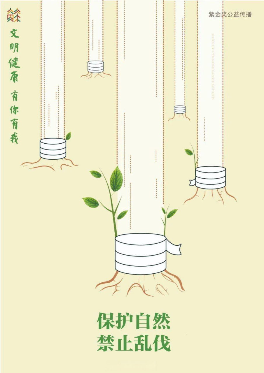 公益广告# 保护自然,禁止乱伐