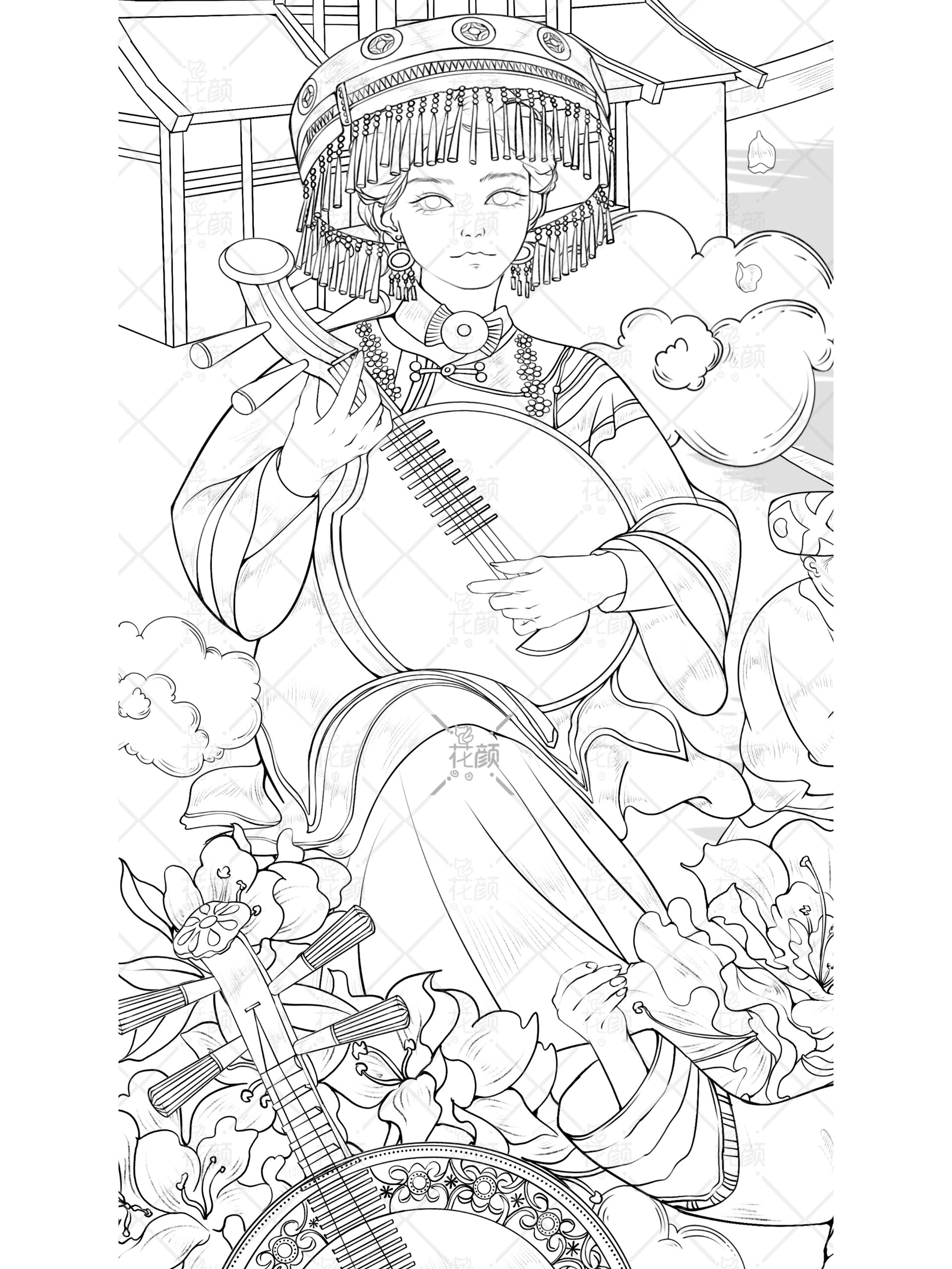 民族插画系列|彝族