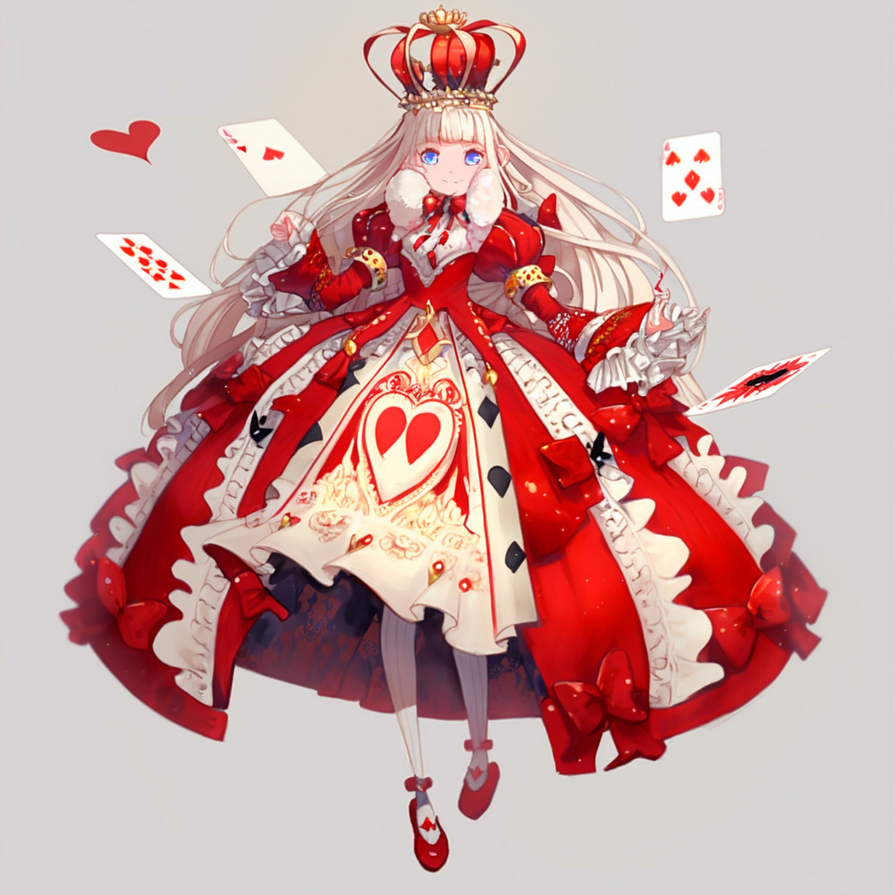 服装设计100题之红皇后娃娃 爱丽丝重新设计了,红皇后当然应该再做