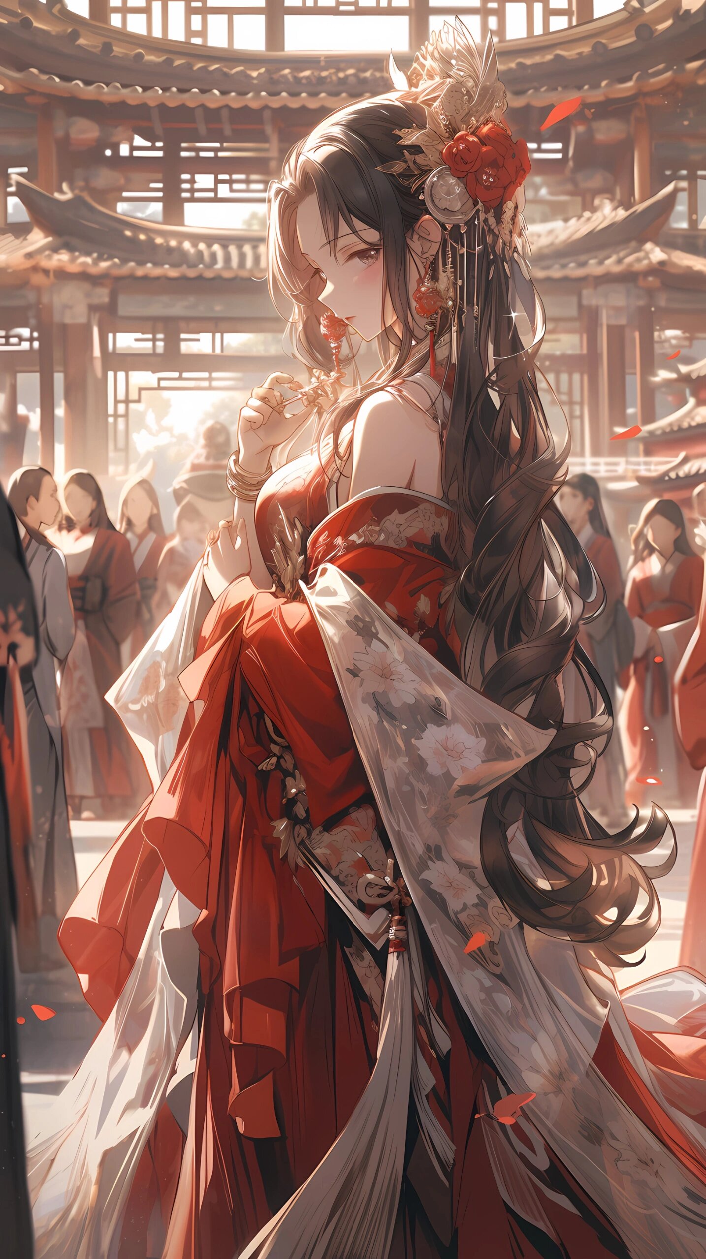 古风女孩全屏壁纸