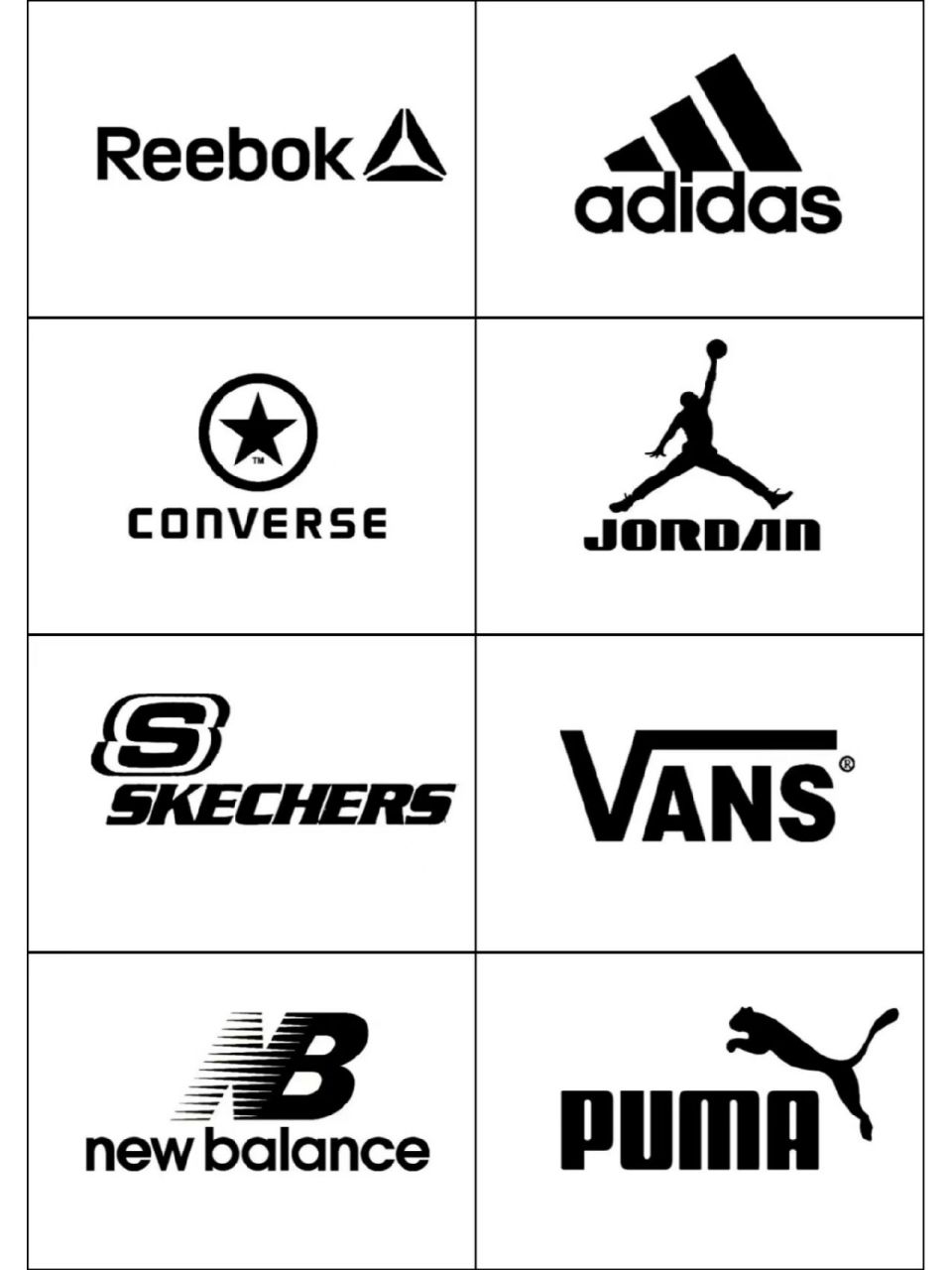 各个运动品牌的标志图片