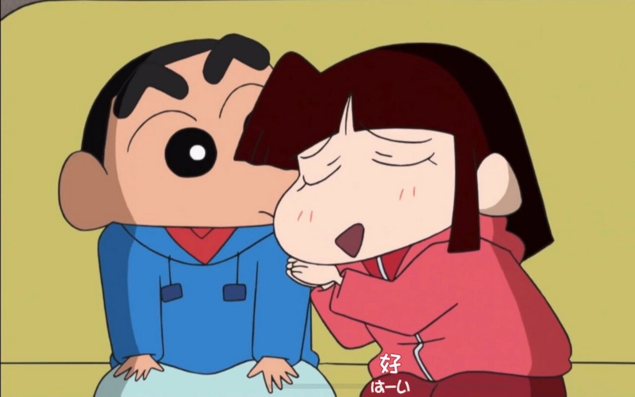 小新小爱情侣头像 小新和小爱简直太搭啦～小爱的眼睛也超漂亮