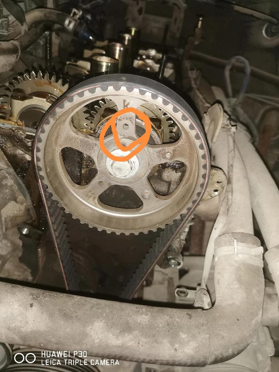 北汽威旺m20bj415a发动机正时安装记号