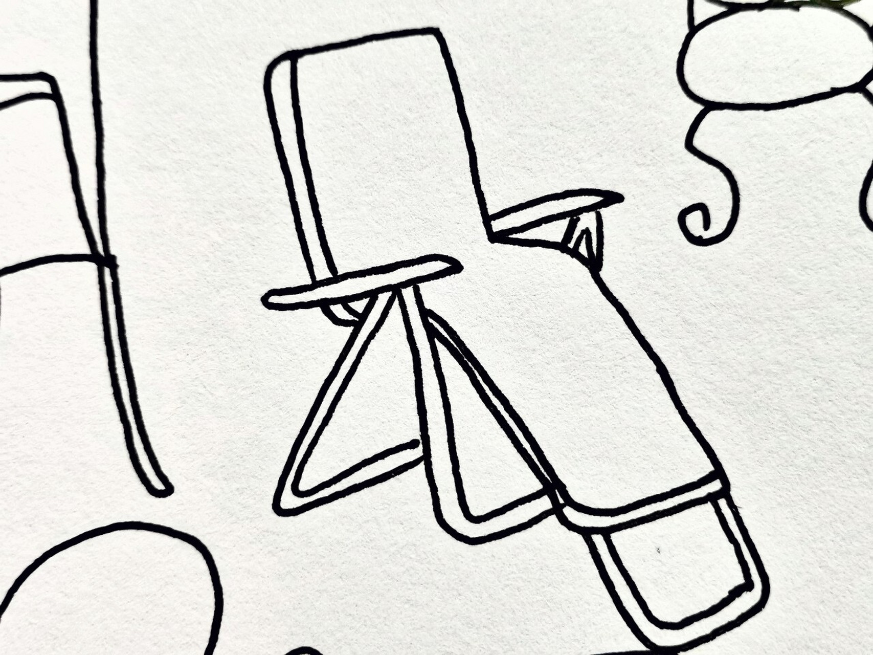 幼师day195---简笔画:椅子90 桌椅不分家啊不分家90