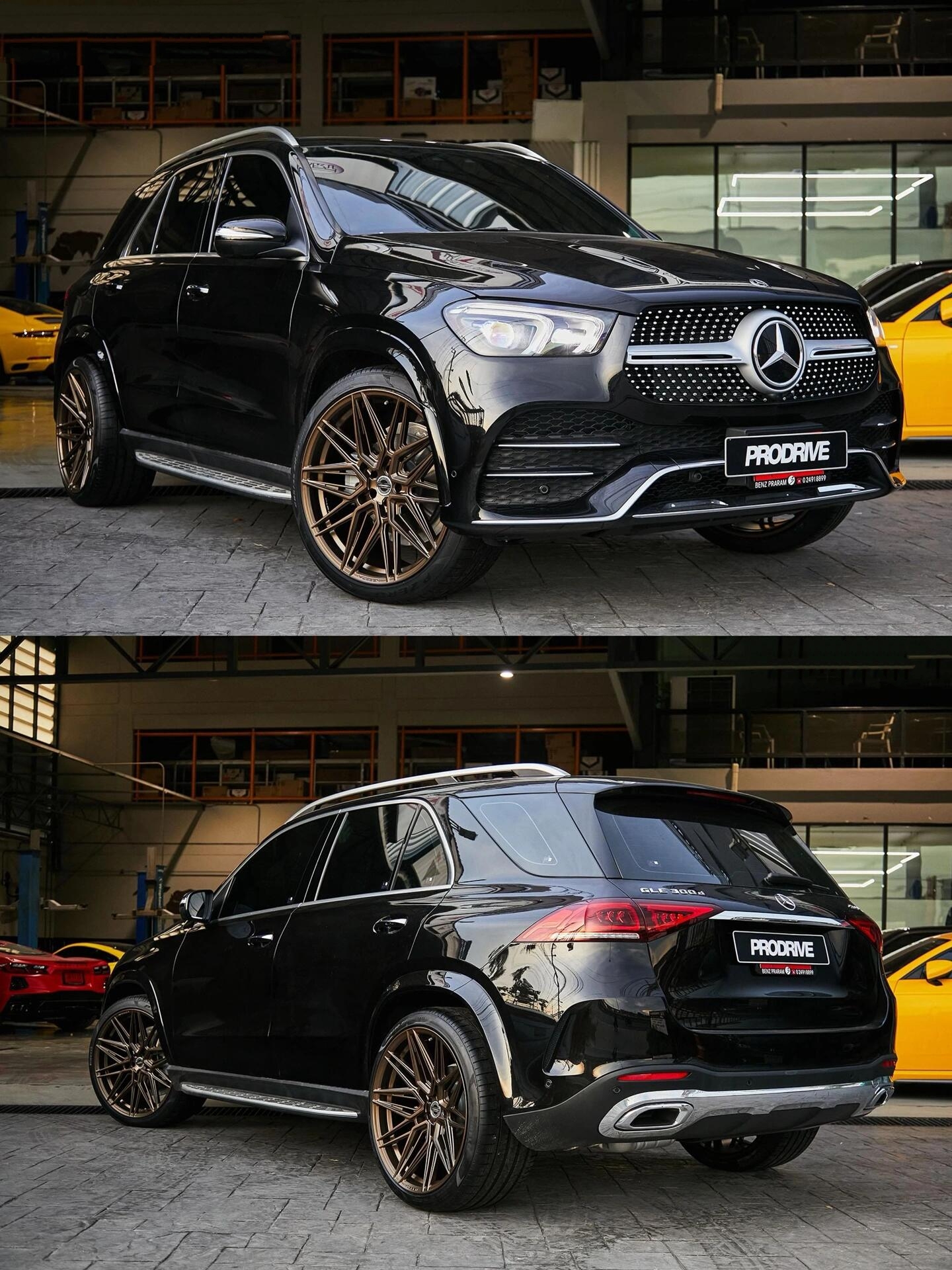 奔驰gle300 改装案例 mercedes-benz gle350 升级23寸美国vossen hf7