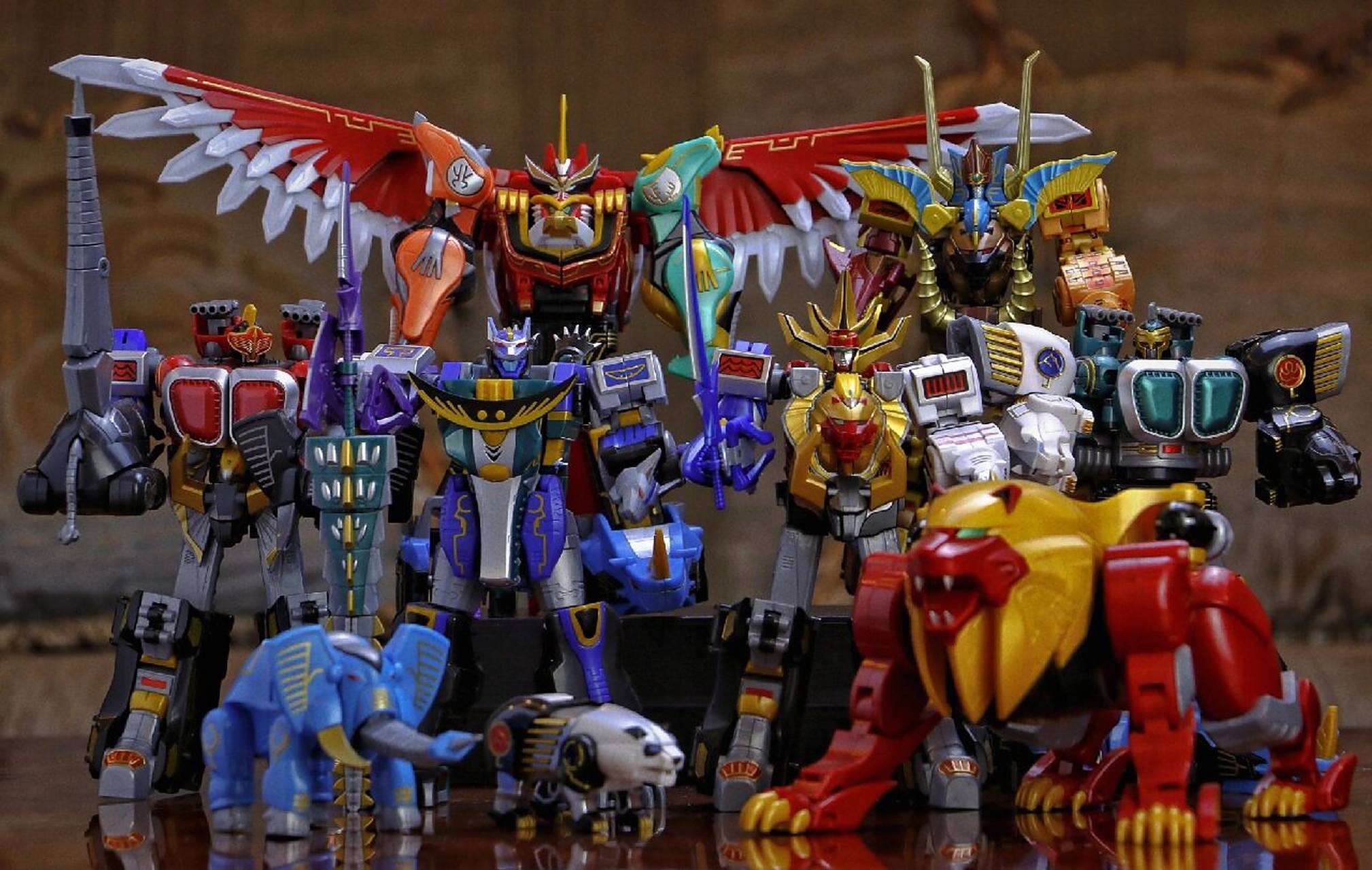 百兽战队牙吠连者 合体  smp #百兽战队# #百兽战队食玩# #超级战队