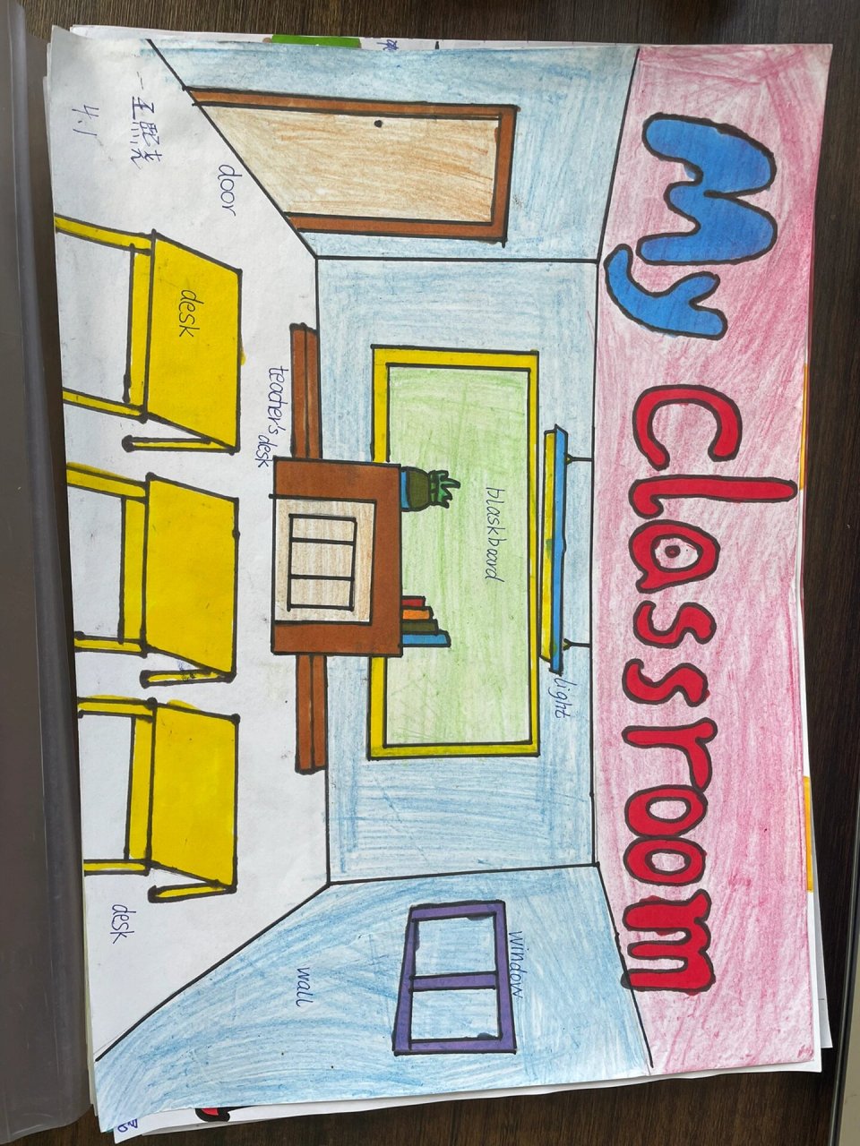 my classroom 手抄报 我的教室,my classroom 手抄报