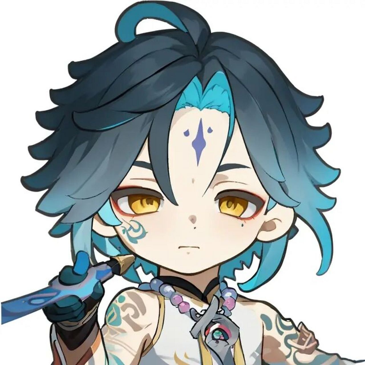 原神q版头像77:魈