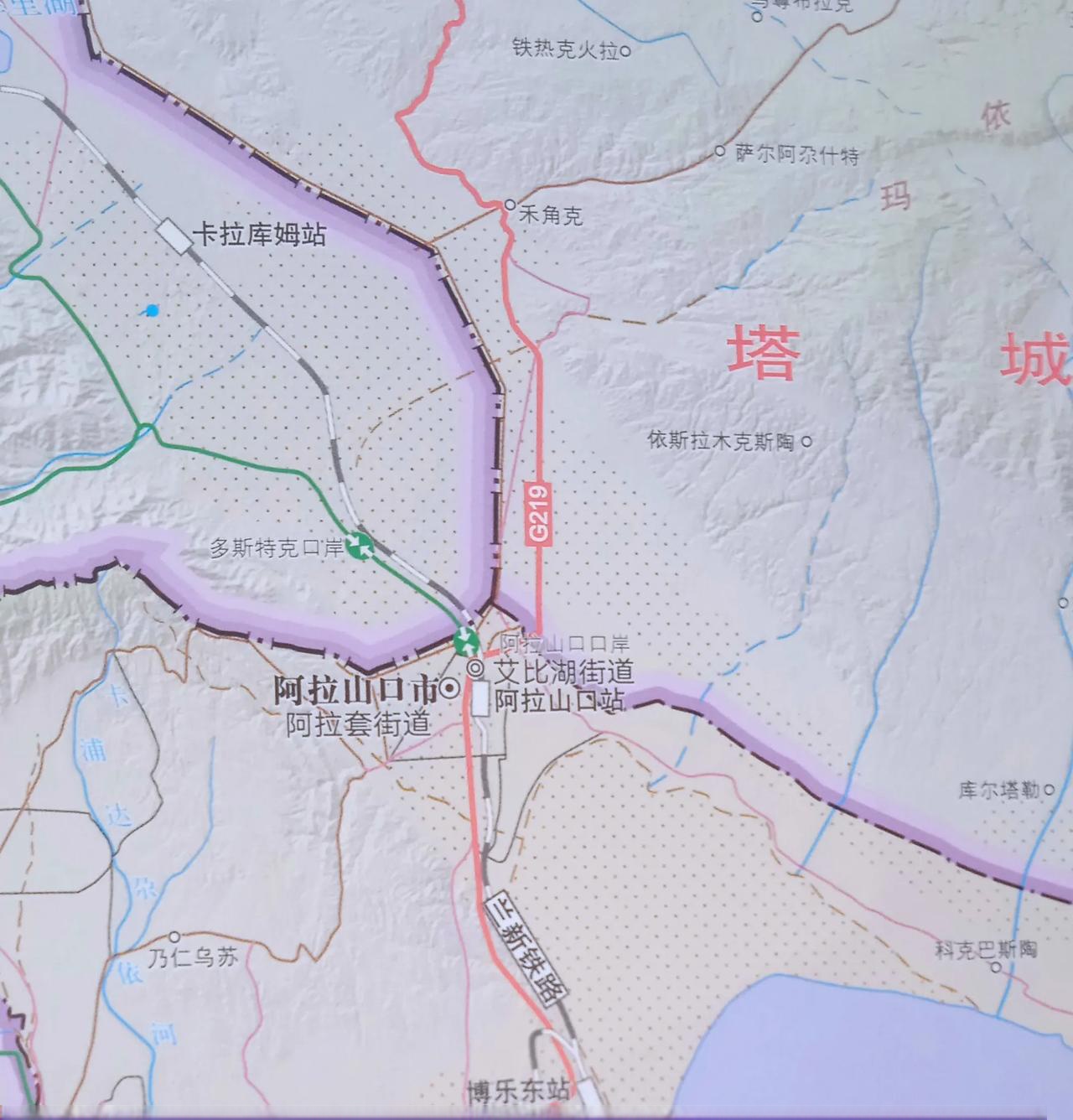 条件艰苦,以后需要大力发展改芍醒强诎 地图多斯特克口岸地图阿拉山口