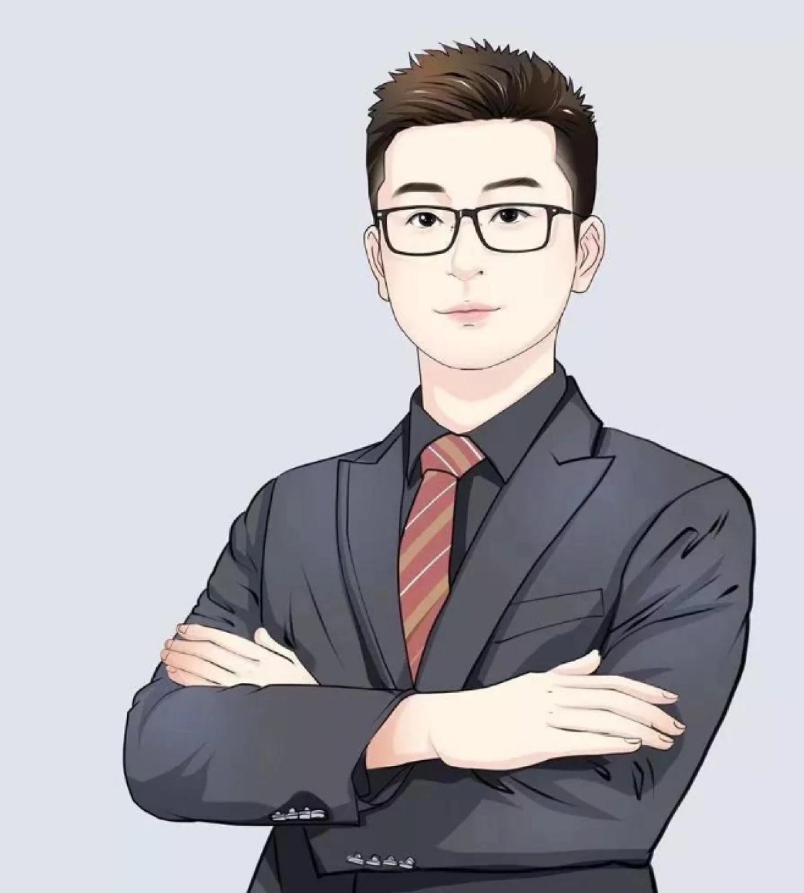 有品味的男生手绘头像 温文尔雅 风度翩翩 赶紧把你的头像换了吧,换个