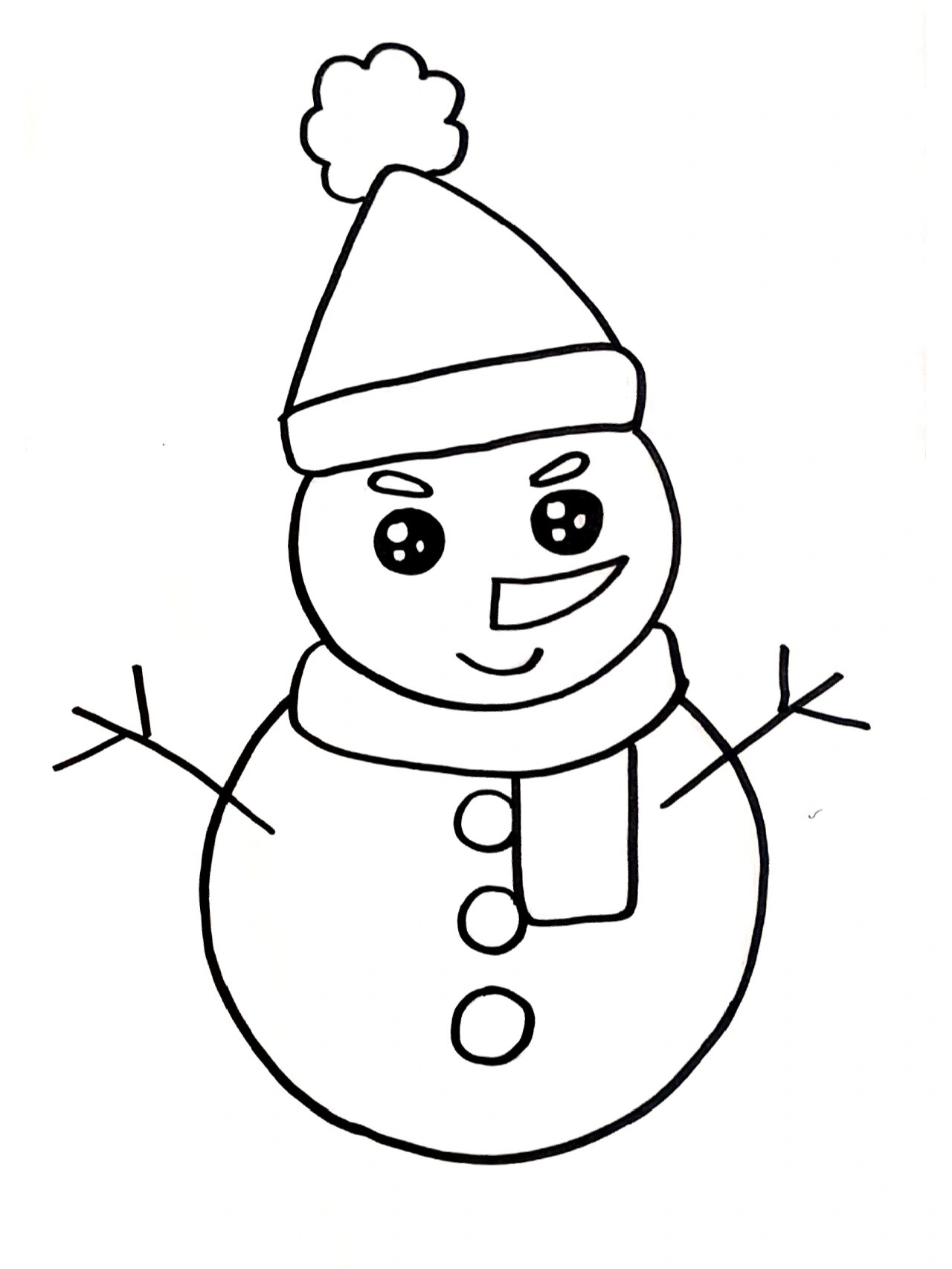 二十四节气之大雪节气简笔画