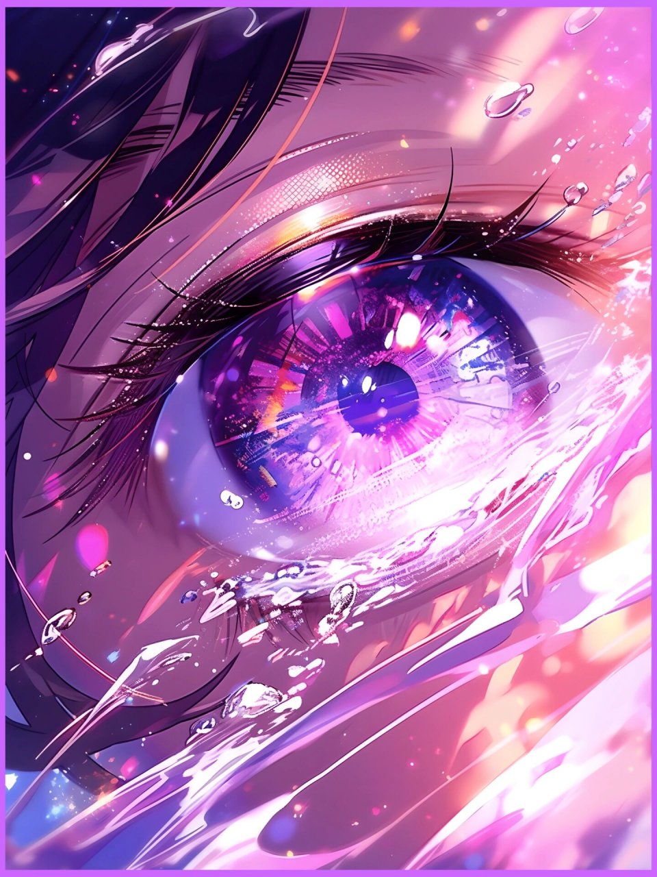 绝美紫瞳|夏日炎炎-眼睛特写镜头 以前不开心就发朋友圈 太幼稚了