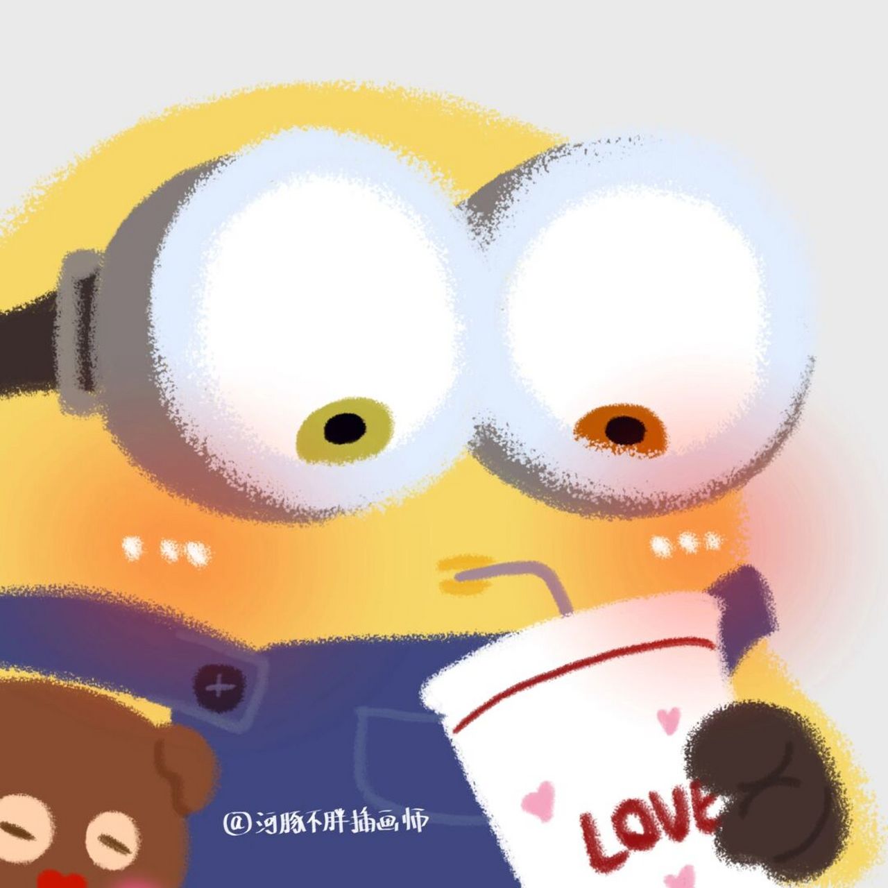 小黄人可爱情头第四弹 羡慕bob拥有小熊小黄人可爱情头来拉!