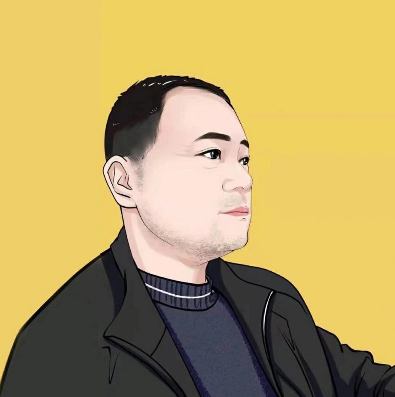 你的头像该换一换啦,多款中年大叔动漫头像 今天来一组简约的中年大叔