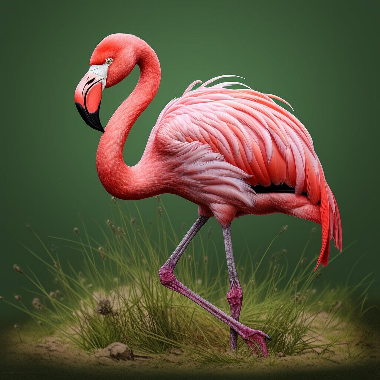 火烈鸟flamingo一种非常独特和美丽的鸟类 火烈鸟主要分布在中南美洲