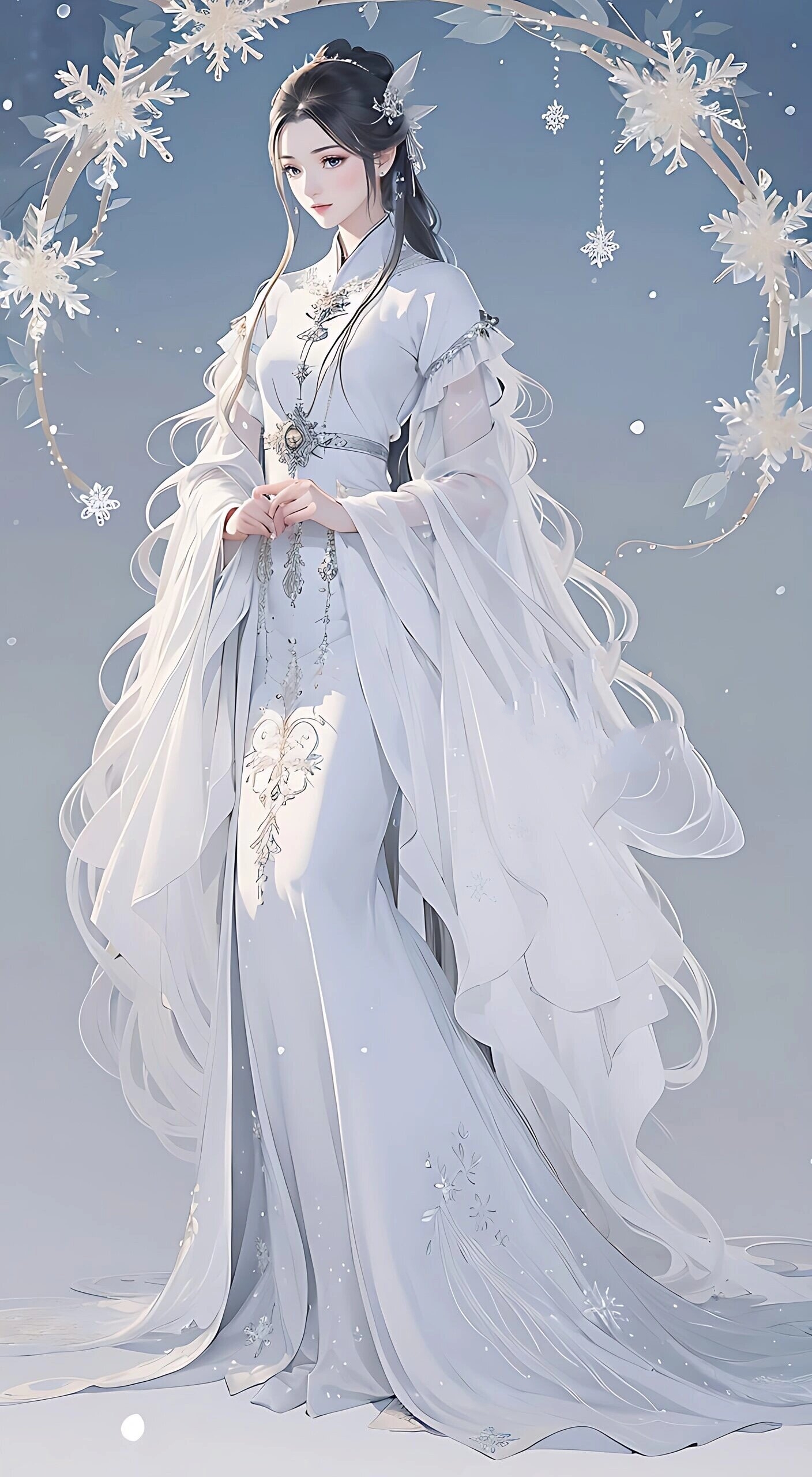 古风汉服清冷小仙女