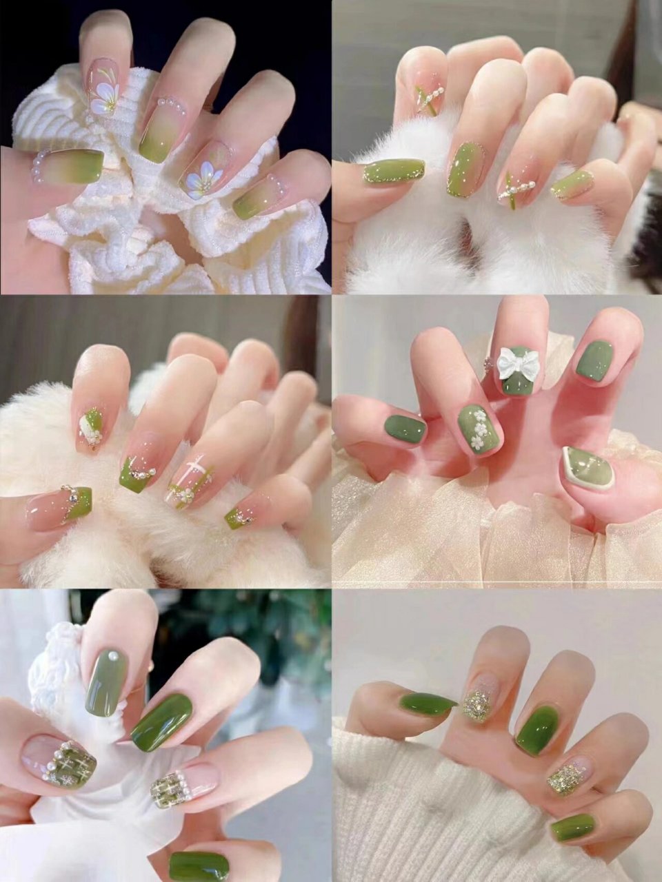 秋季学生党显白温柔少女心ins风美甲分享