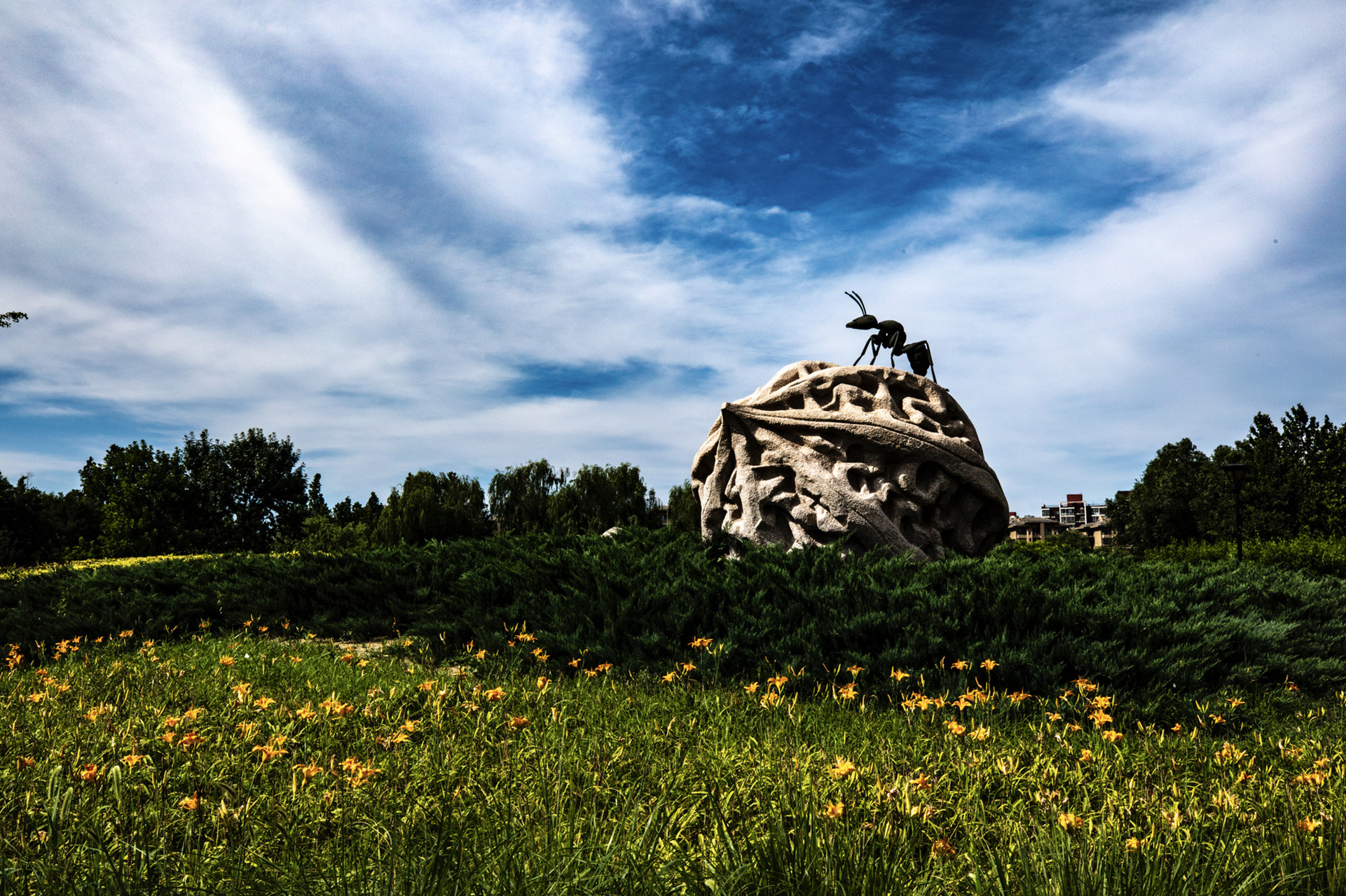 长阳公园 位于北京房山的长阳公园,是一个很适合跑步,遛弯,晒太阳的好