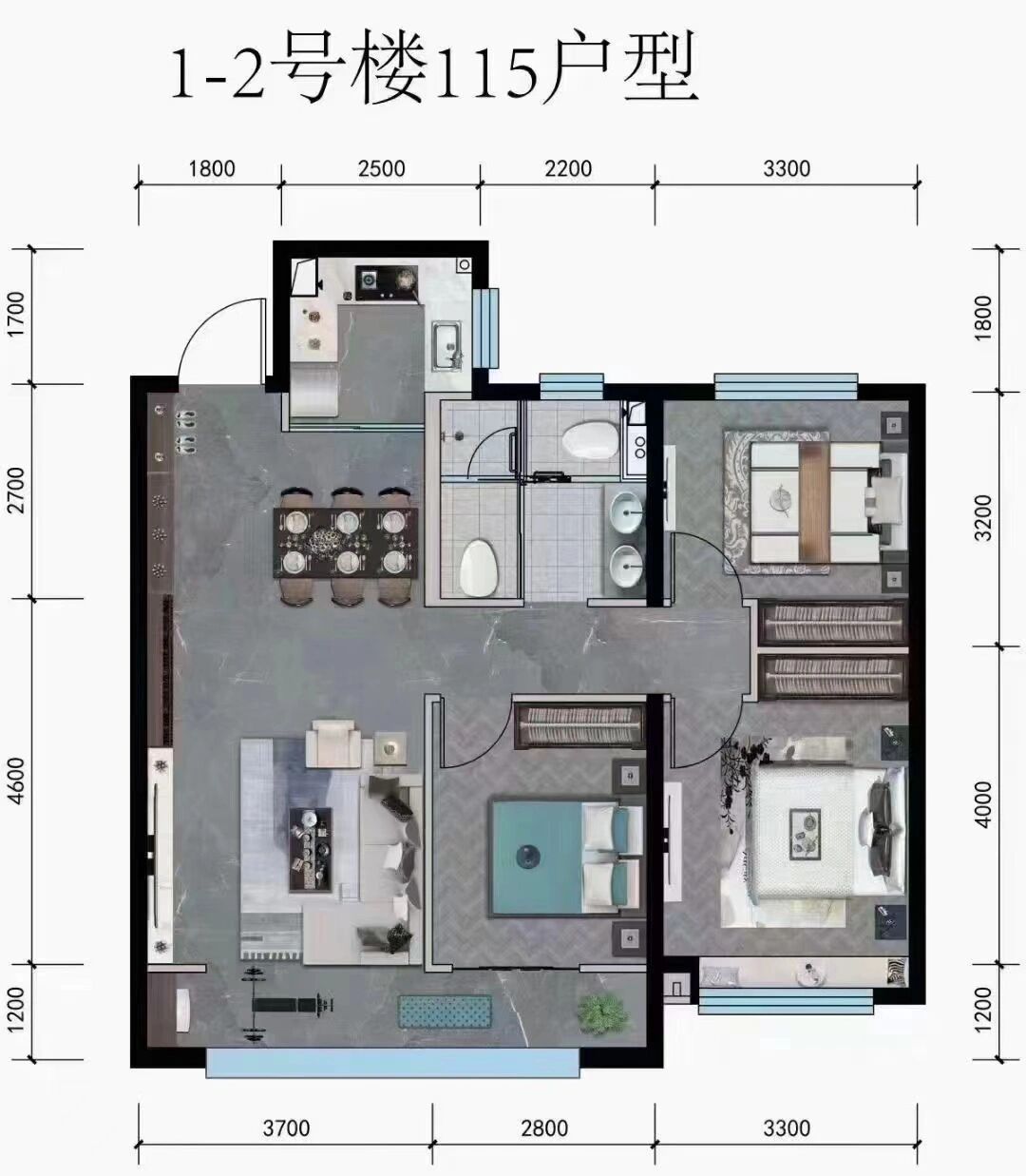 唐山国茂府洋房户型图图片