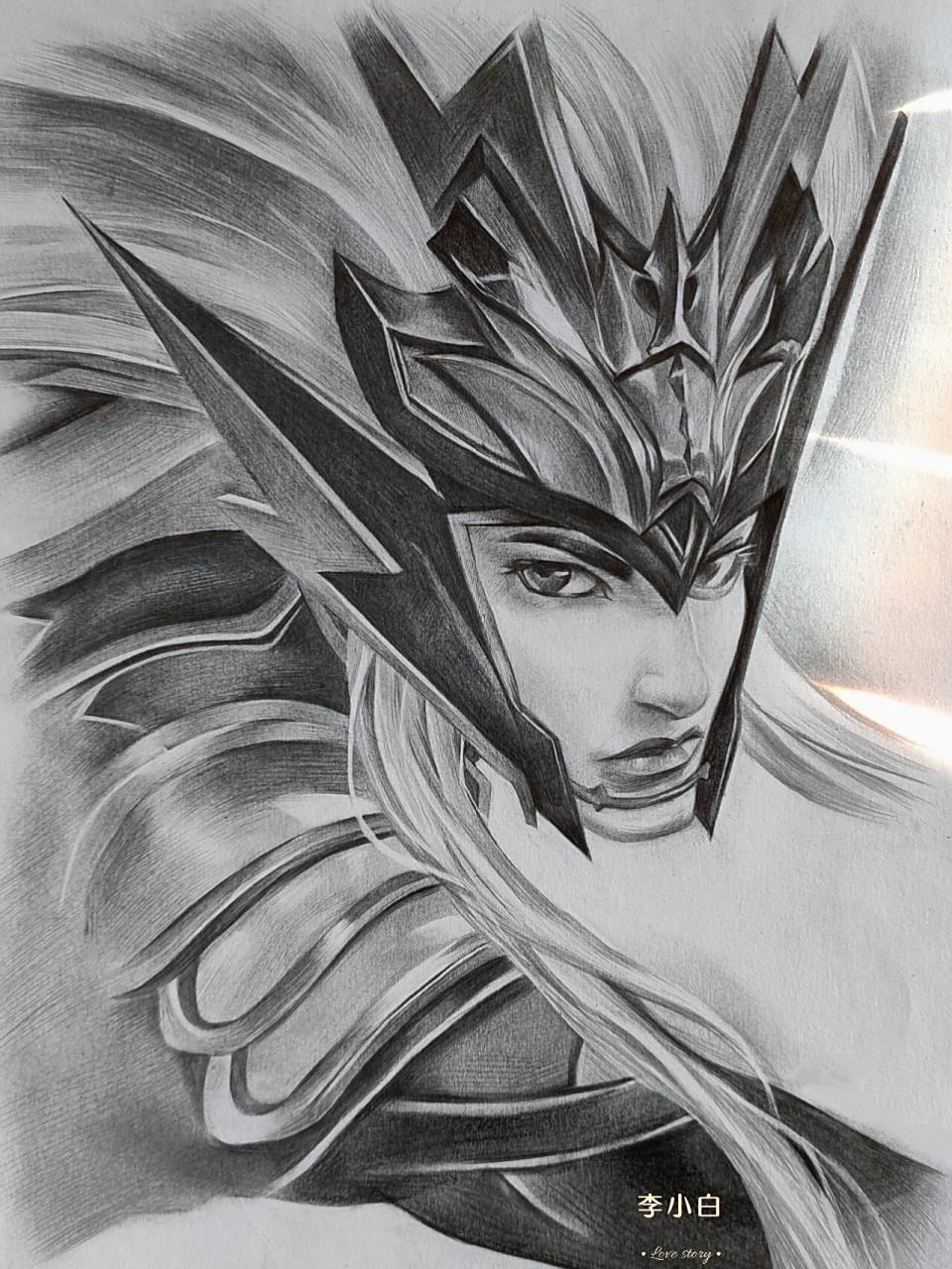 手绘马超/神威素描 吾家屡世公侯,岂识村野匹夫