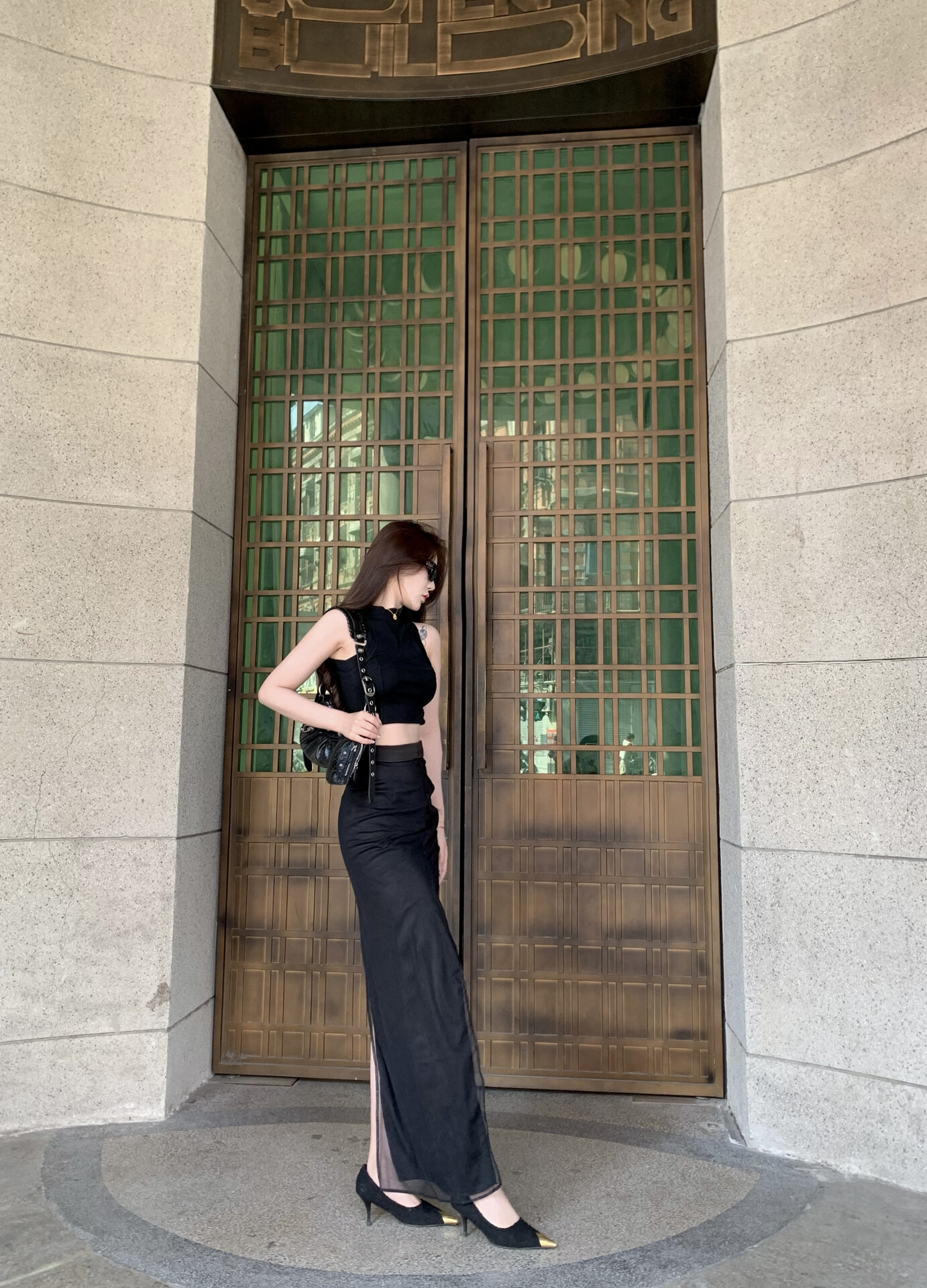 巨显腿长的拍照姿势91 构图给我学!