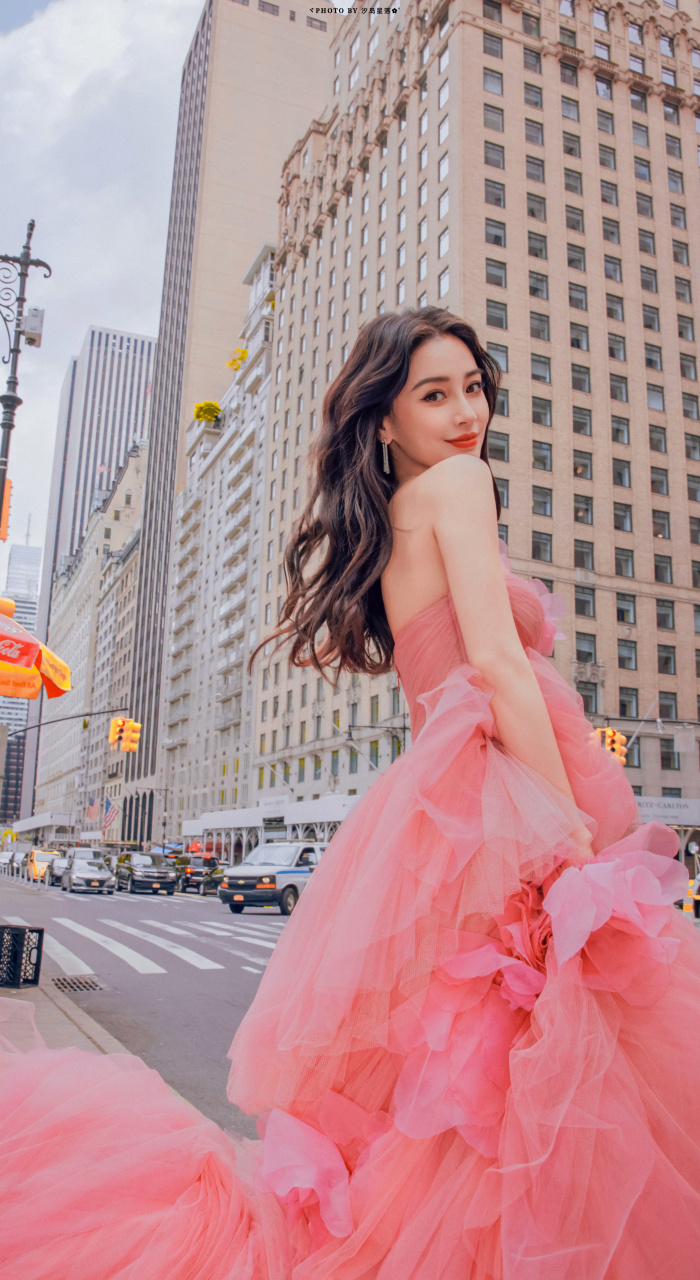 angelababy  * 壁纸  粉雾花💐
