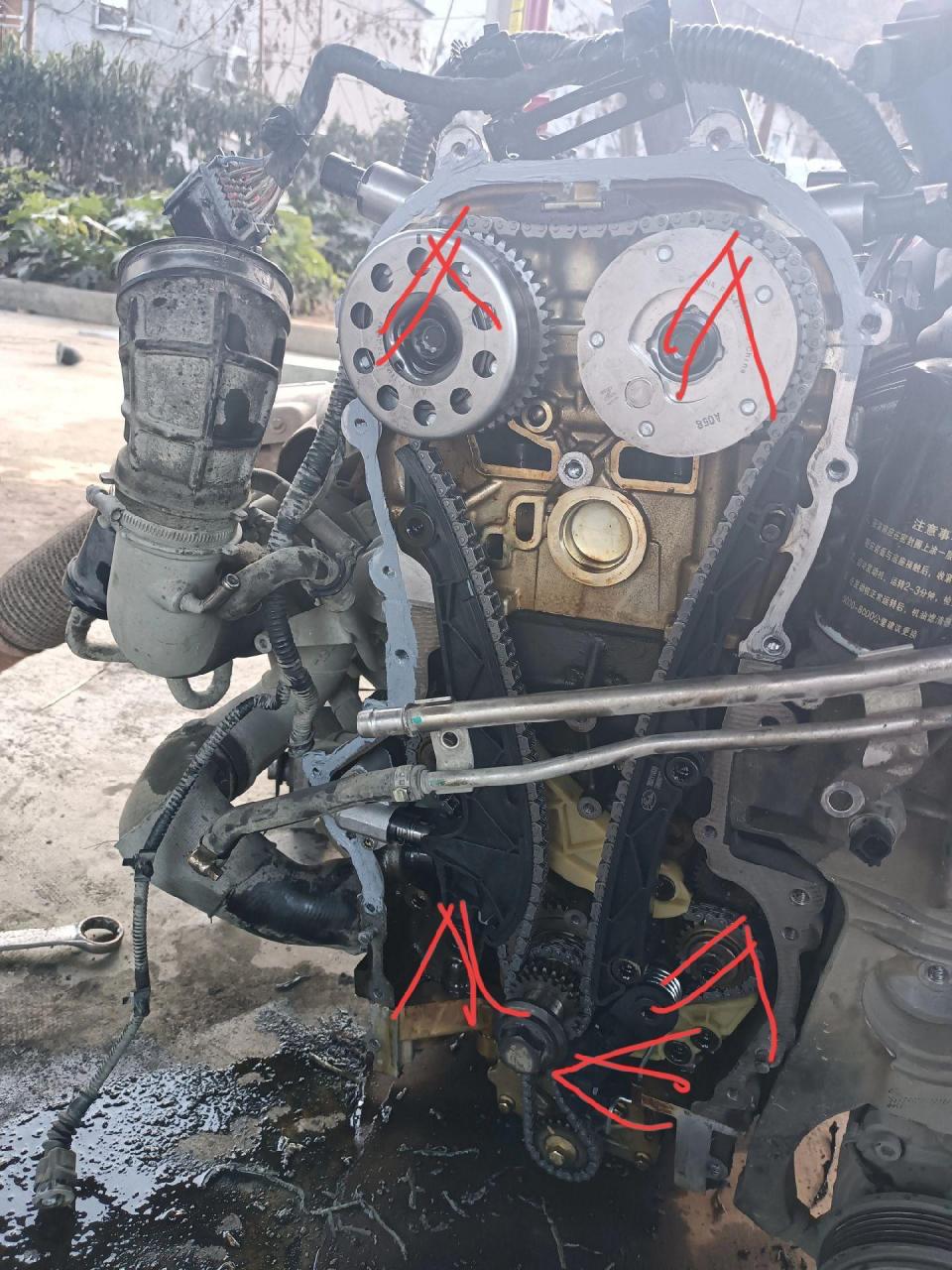 长城哈昲h6gw4c20发动机正时,记住一缸是内八