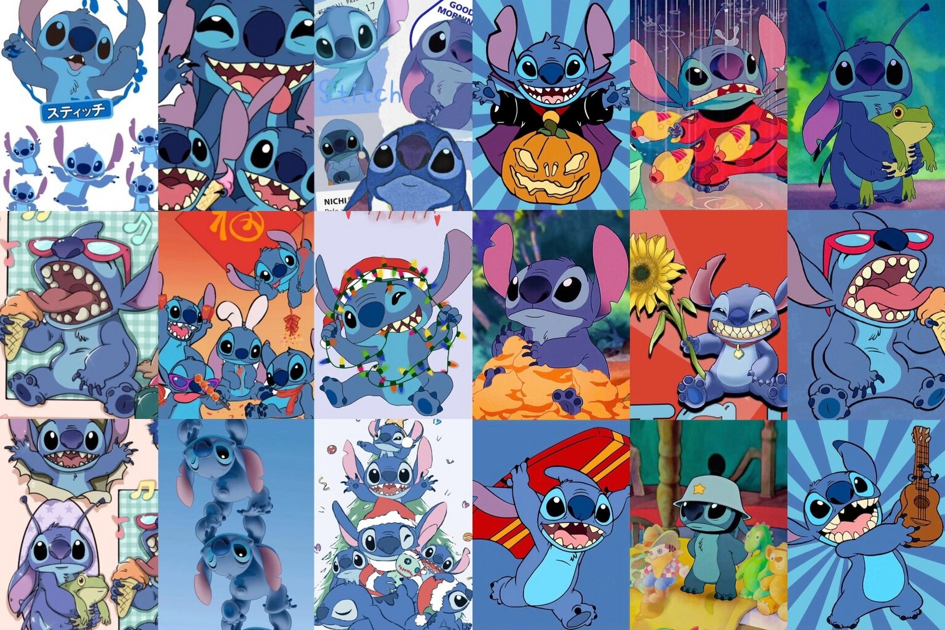 史迪仔|壁纸 满屏的史迪奇入侵我的手机05