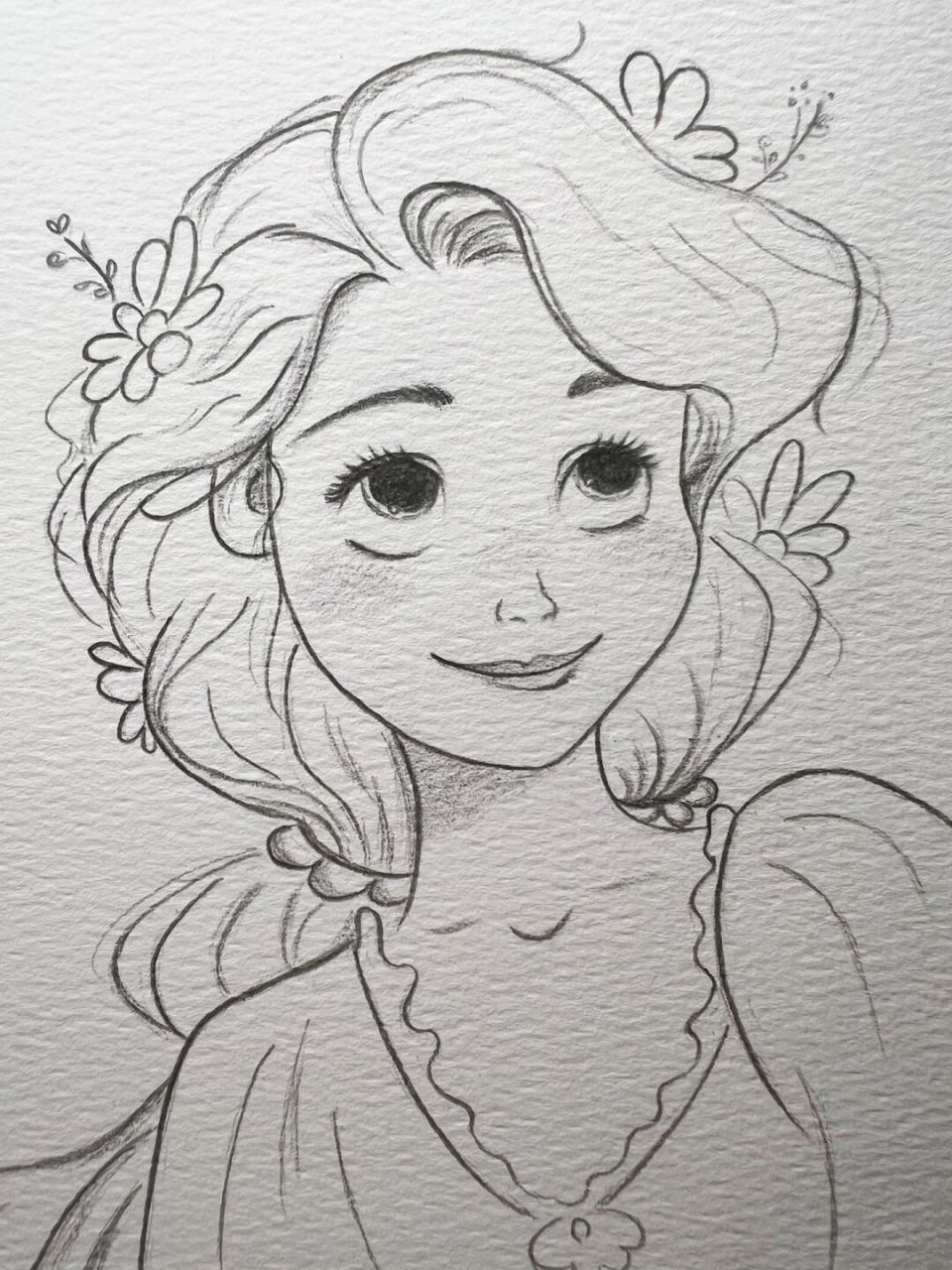 每日一画画|迪斯尼公主 临摹 #每日一画画# #手绘临摹# #迪斯尼公主