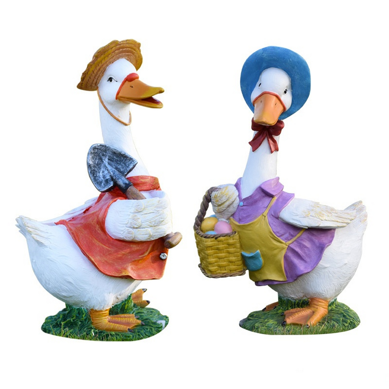 田园鸭子# #玻璃钢雕塑# #玻璃钢鸭子# 玻璃钢卡通雕塑如今很臣见