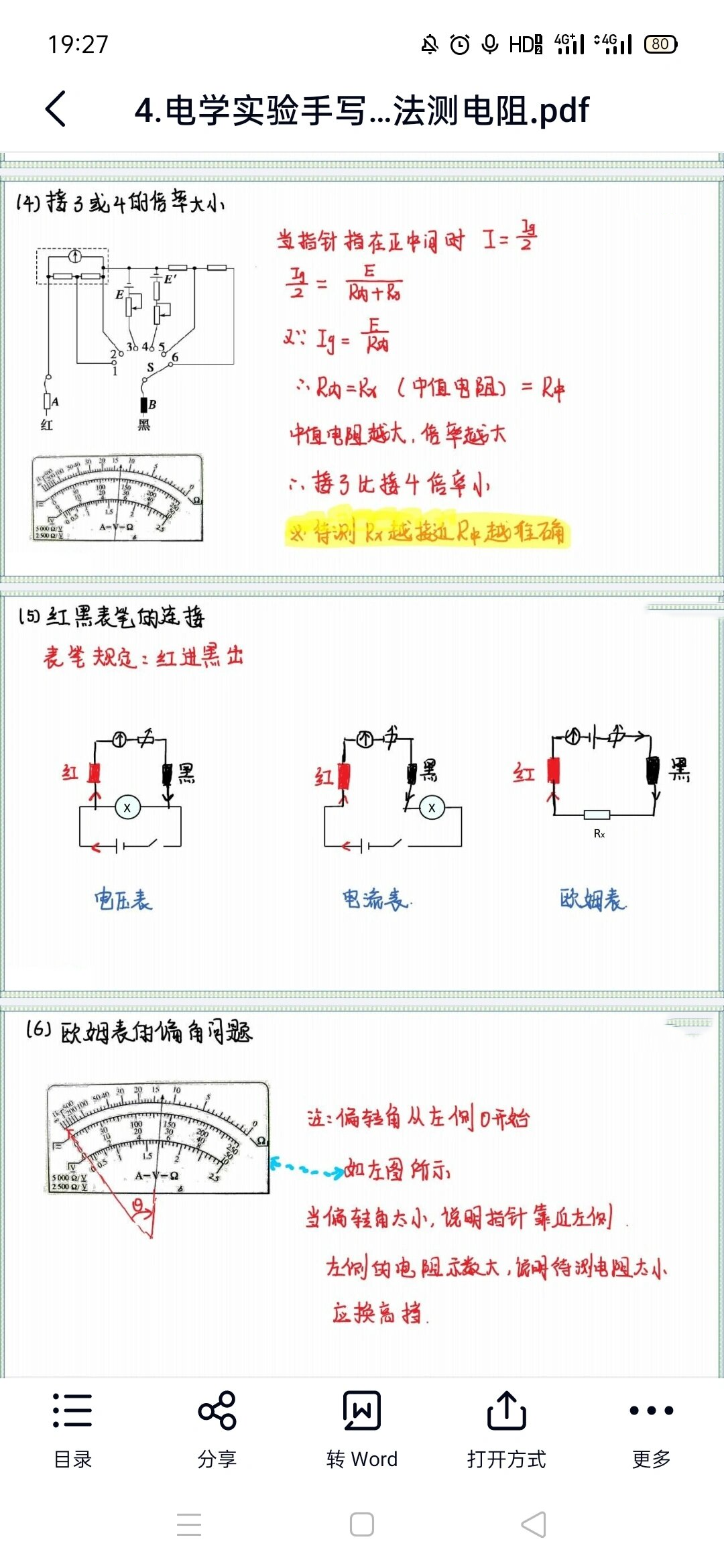 多用电表的应用图片