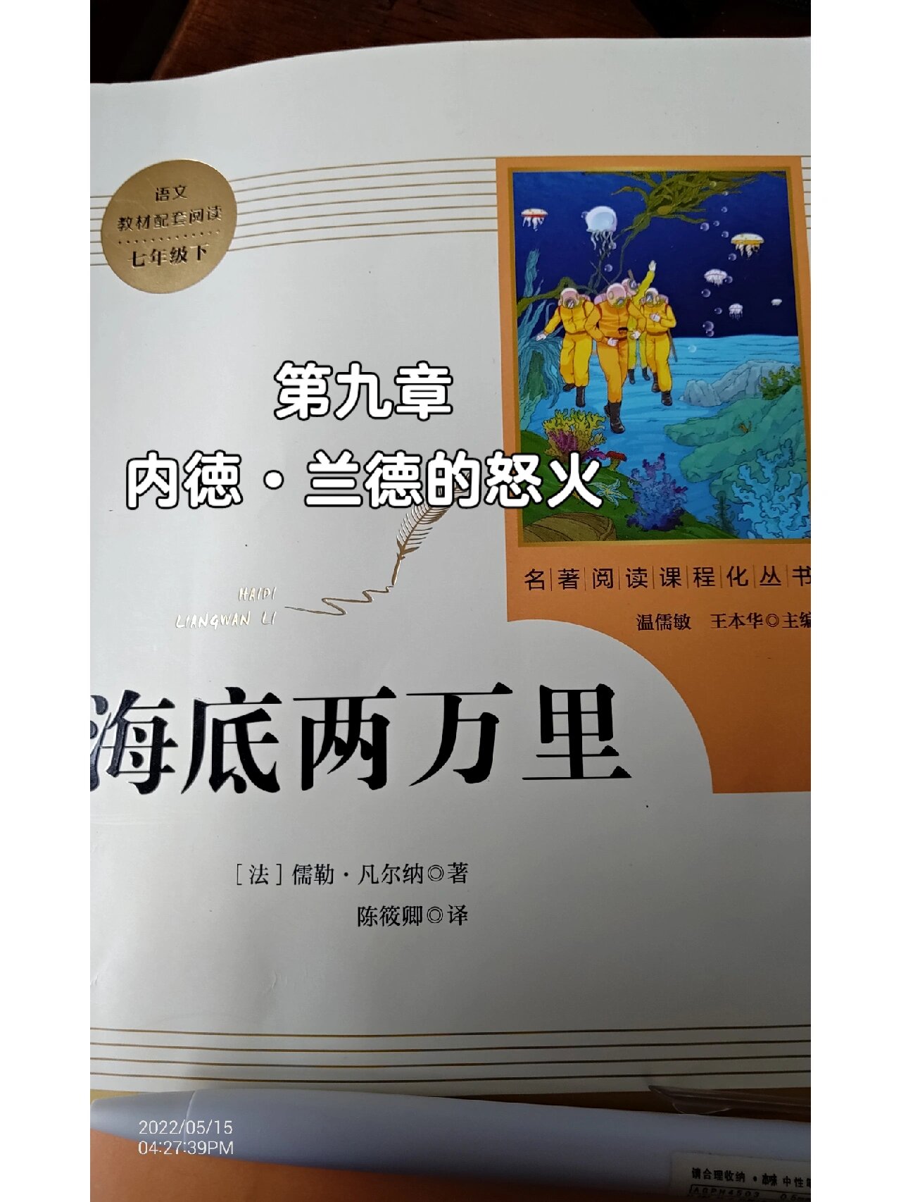 海底两万里第九章读后感 题目 内徳·兰德的怒火